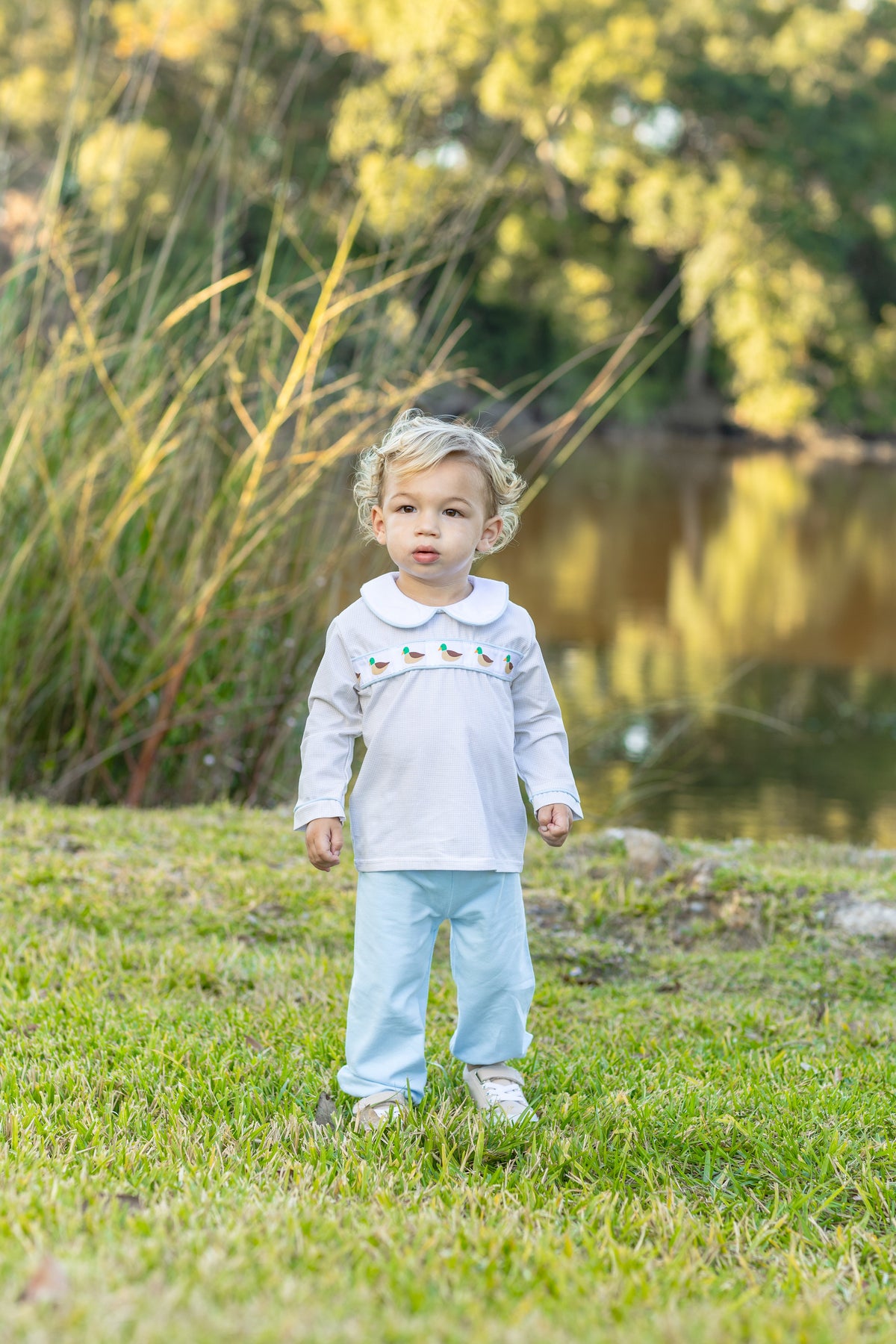 Mallard Migration Bloomer Pant Set - Born Childrens Boutique
