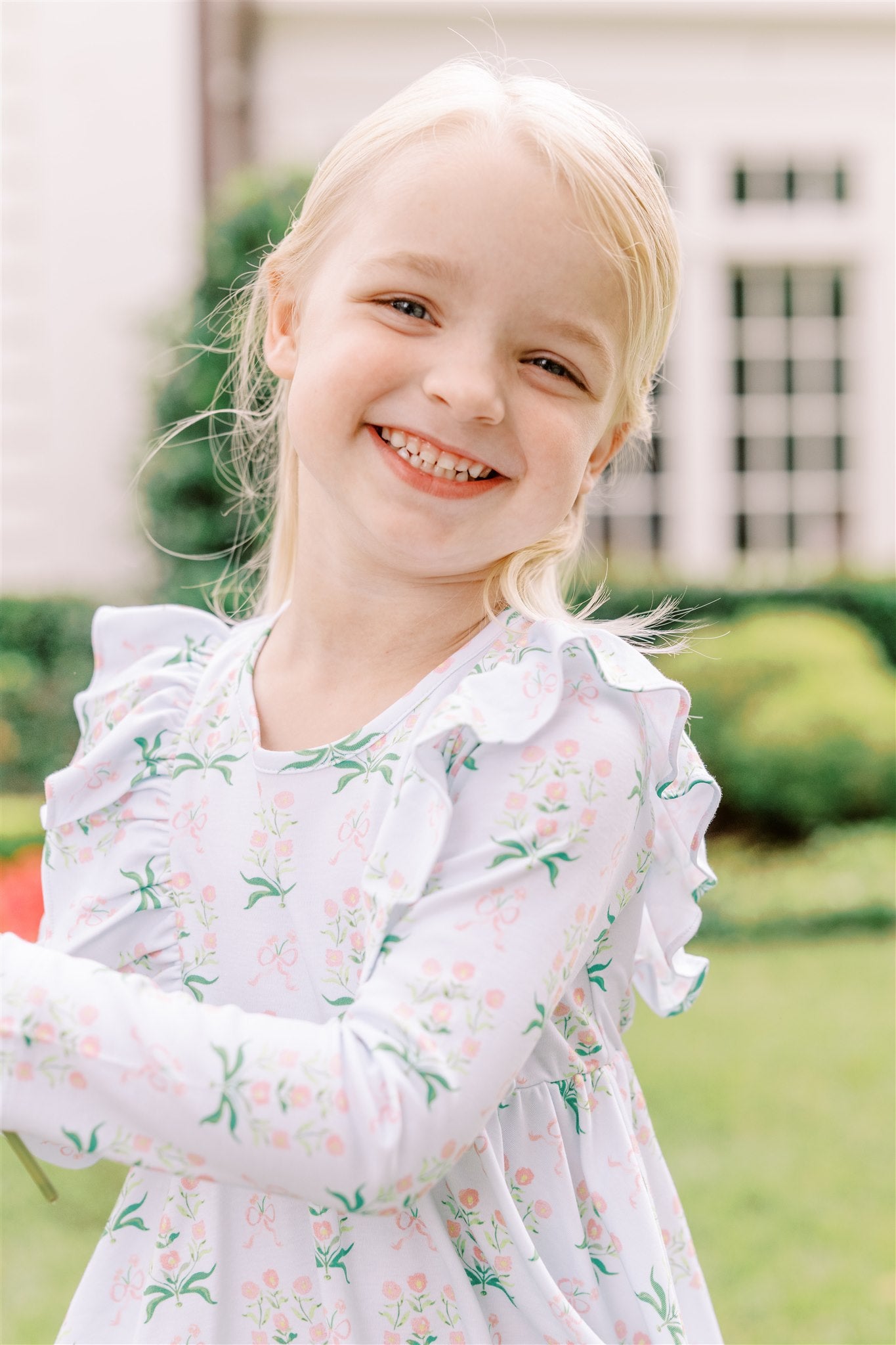 Margot LS Twirl Dress - Born Childrens Boutique