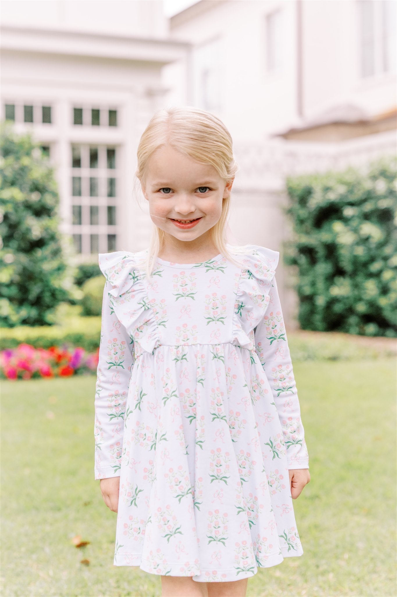 Margot LS Twirl Dress - Born Childrens Boutique