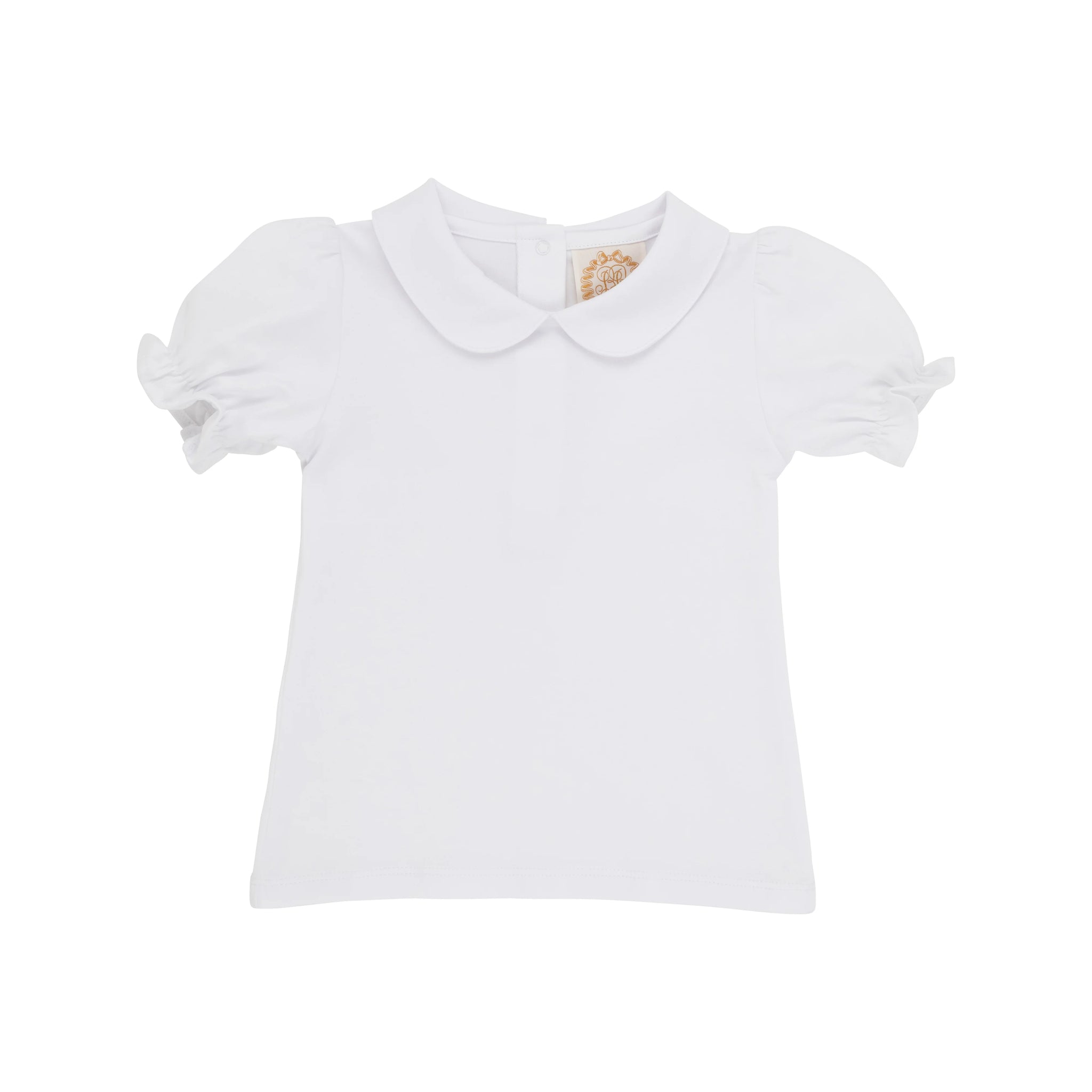 Girls Maude's Peter Pan Collar LS Shirt & Onesie Hot Pink