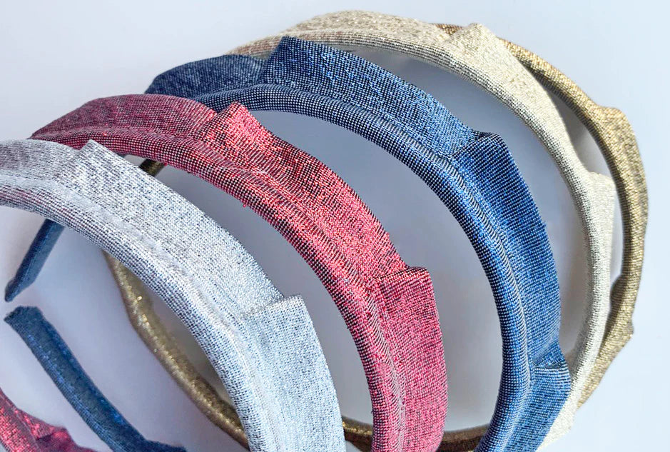 Metallic Crown Headband, Silver - Born Childrens Boutique