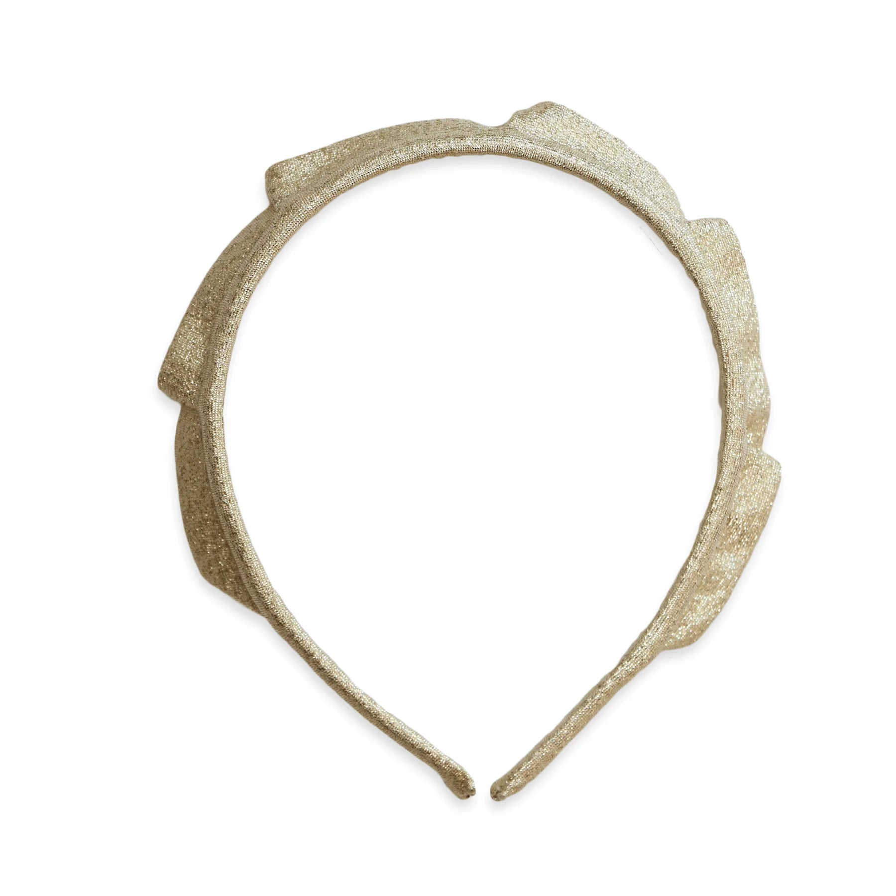 Metallic Crown Headband, Gold - Born Childrens Boutique
