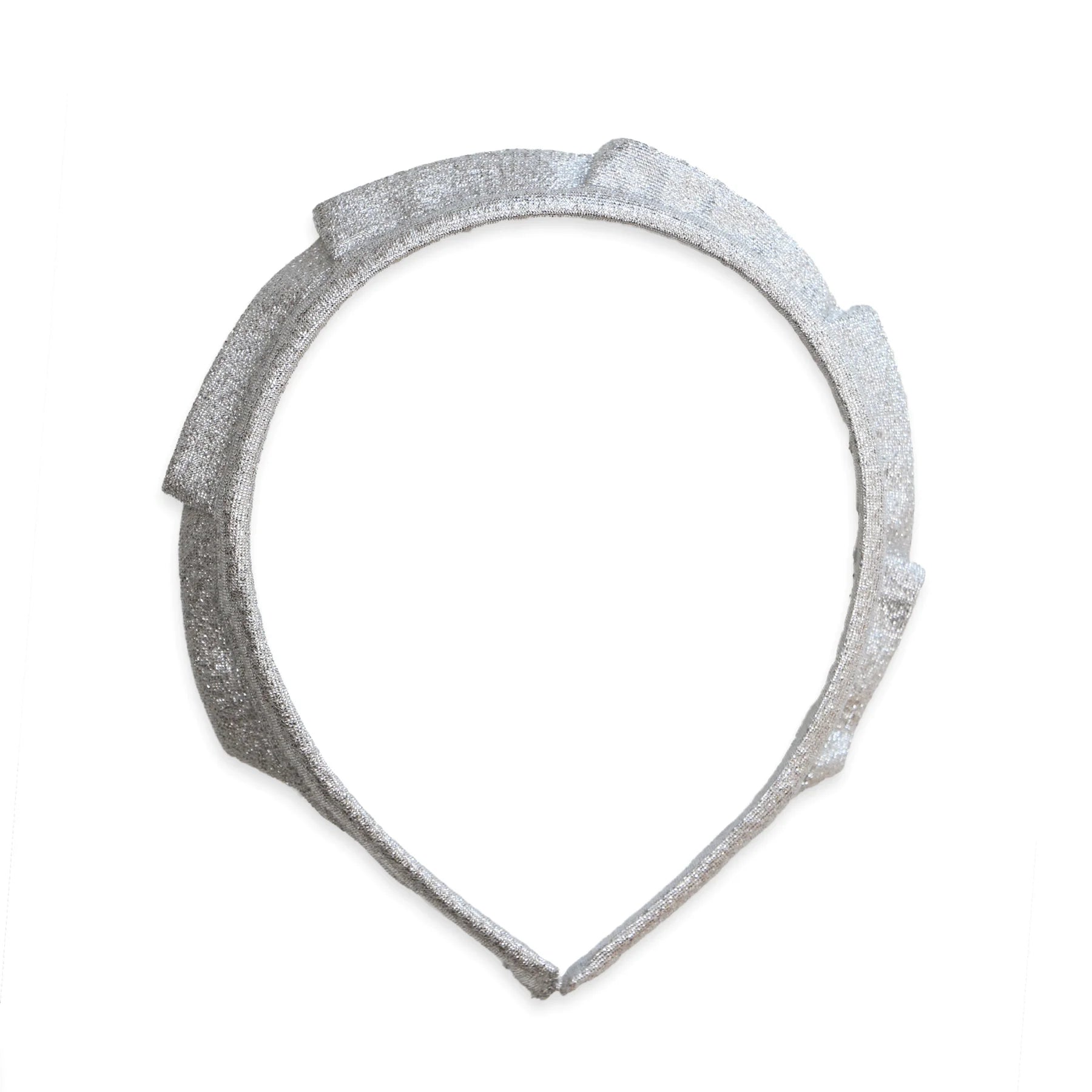 Metallic Crown Headband, Silver - Born Childrens Boutique