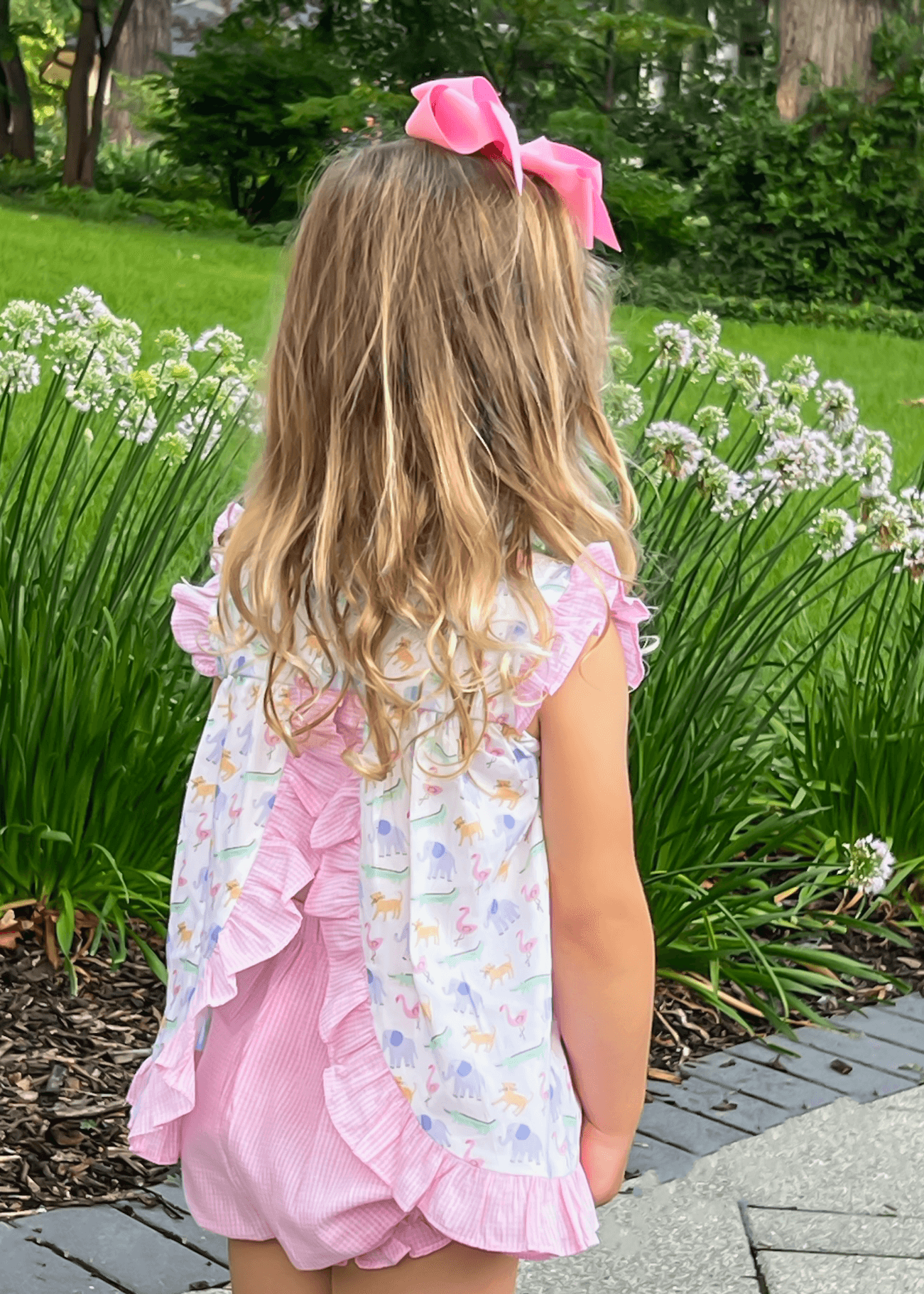 Zoo-pendous Natalie Banded Short Set - Born Childrens Boutique