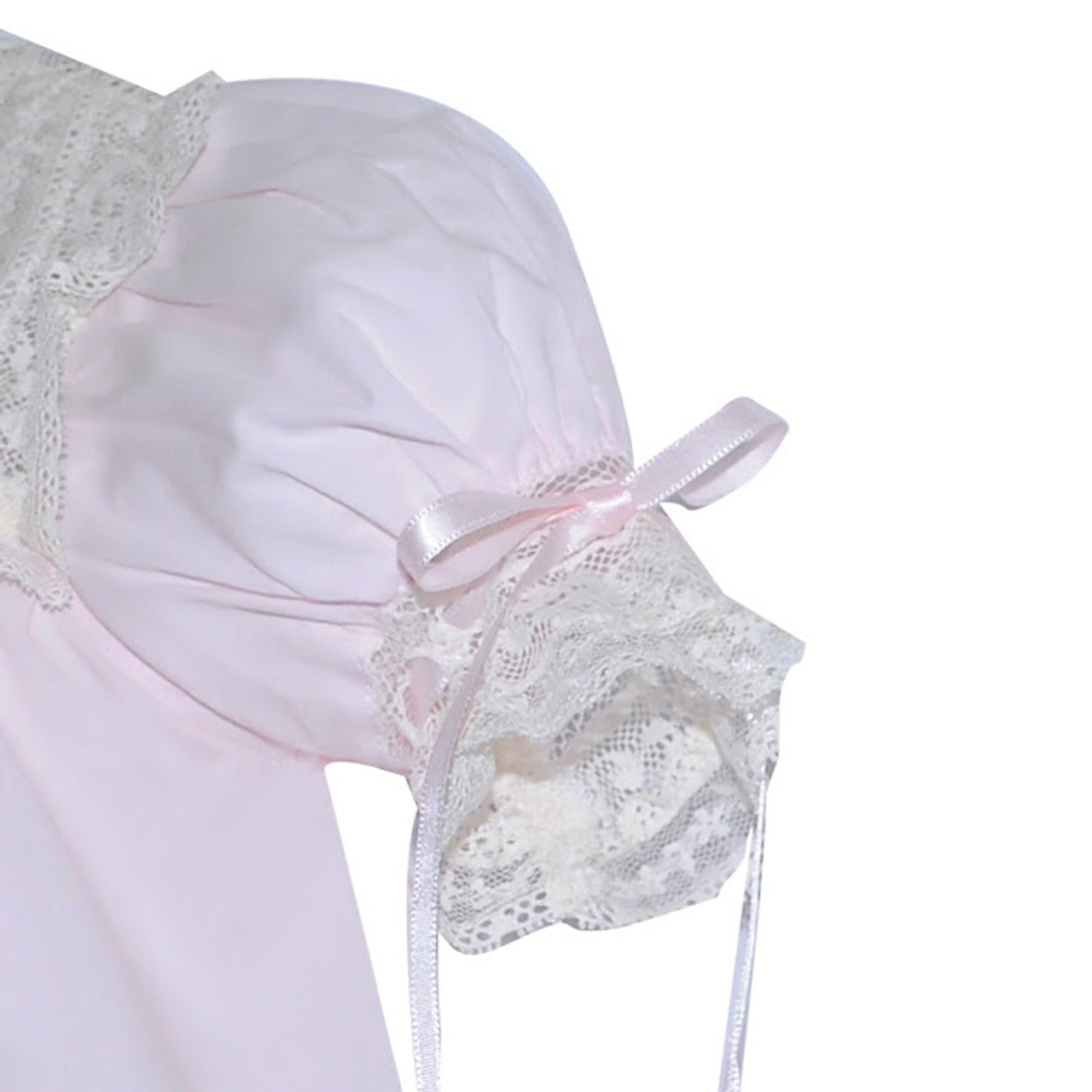 Phoenix & Ren Pink Rowan Girl Bubble with Ecru Lace - Born Childrens Boutique