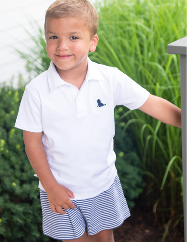 Conrad Shorts - Navy Stripe - Born Childrens Boutique
