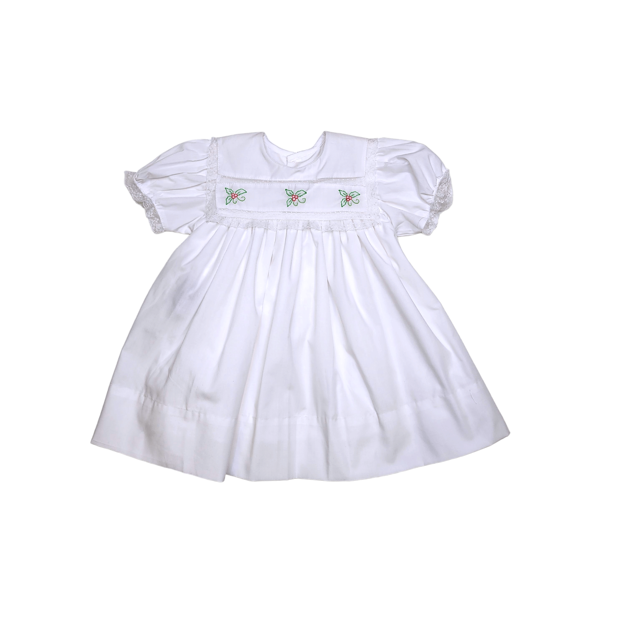 White Laura Beth Dress - Hollies - Born Childrens Boutique