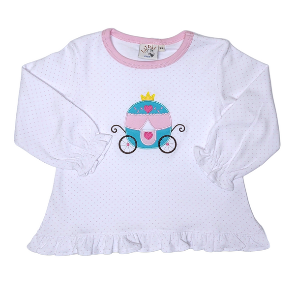 Swing Top Carriage Applique Shirt - Born Childrens Boutique