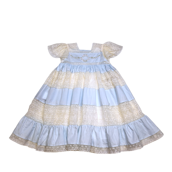 Phoenix & Ren Blue Mary Frances Dress - Born Childrens Boutique