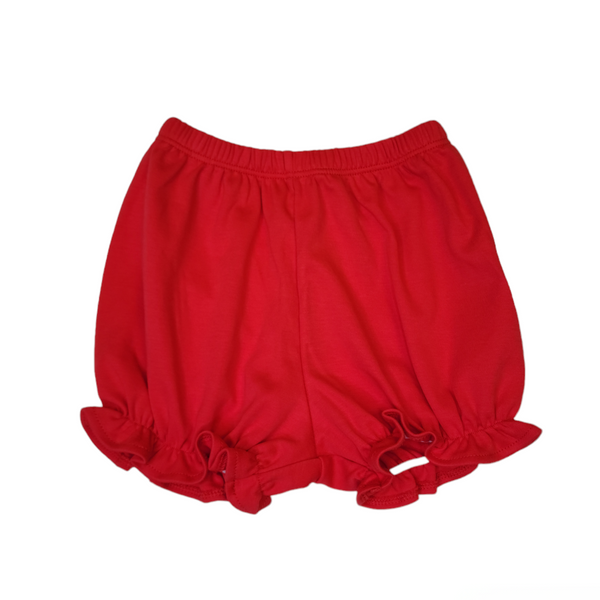 Girl Knit Bloomers - Red - Born Childrens Boutique