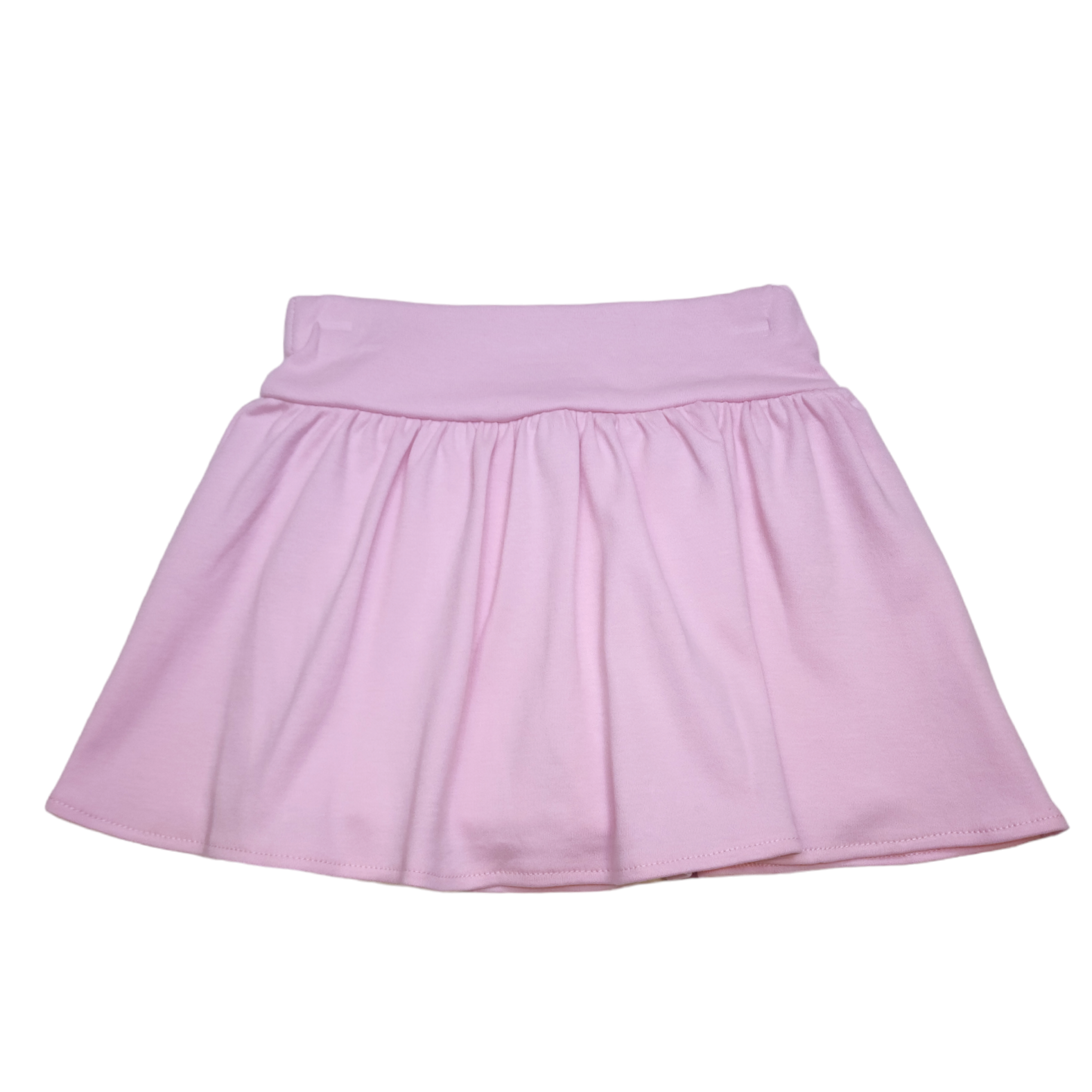 ISK016P Gathered Skort Light Pink - Born Childrens Boutique
