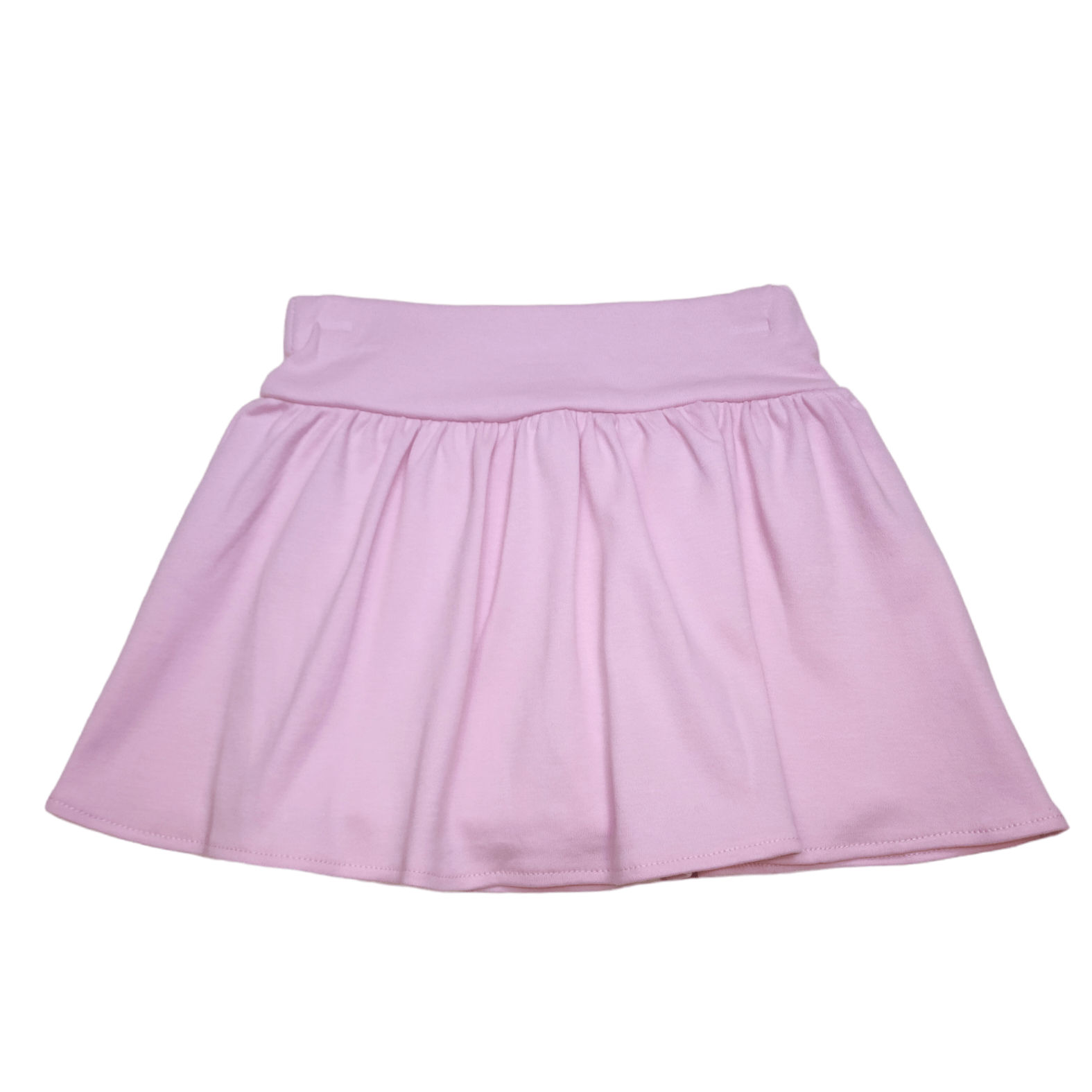 ISK016P Gathered Skort Light Pink - Born Childrens Boutique