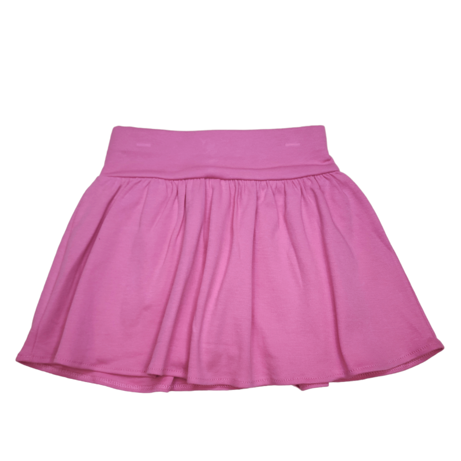 Gathered Skort Light Bubble Gum - Born Childrens Boutique