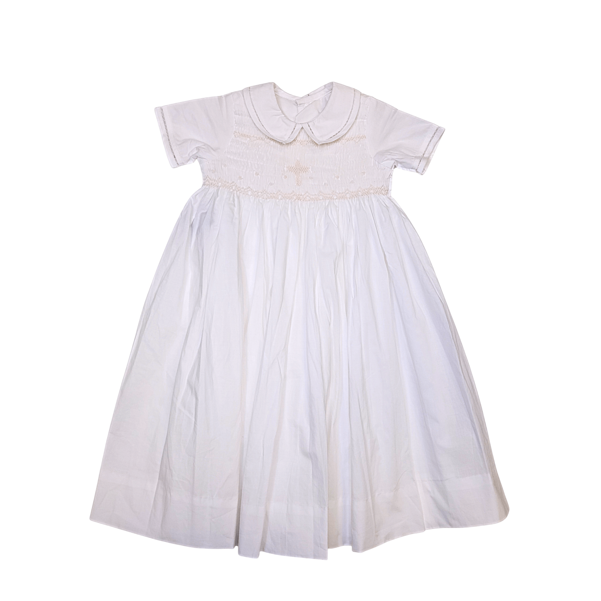 White Riley Boy Baptism Gown - Born Childrens Boutique