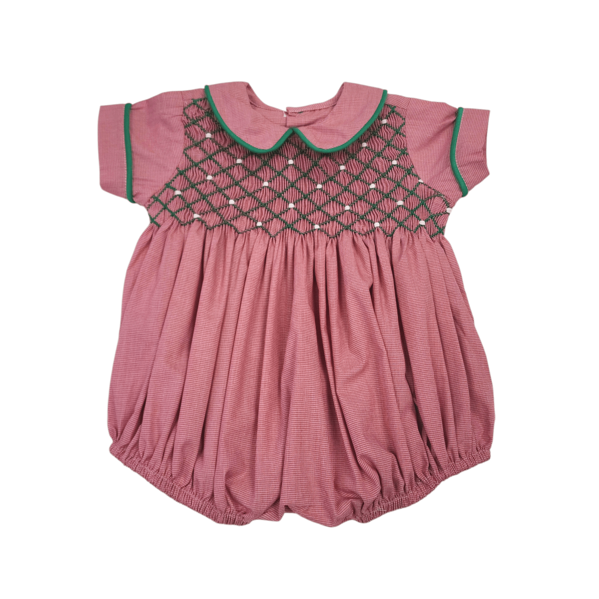 Red Channing Boy Bubble - Red Christmas - Born Childrens Boutique