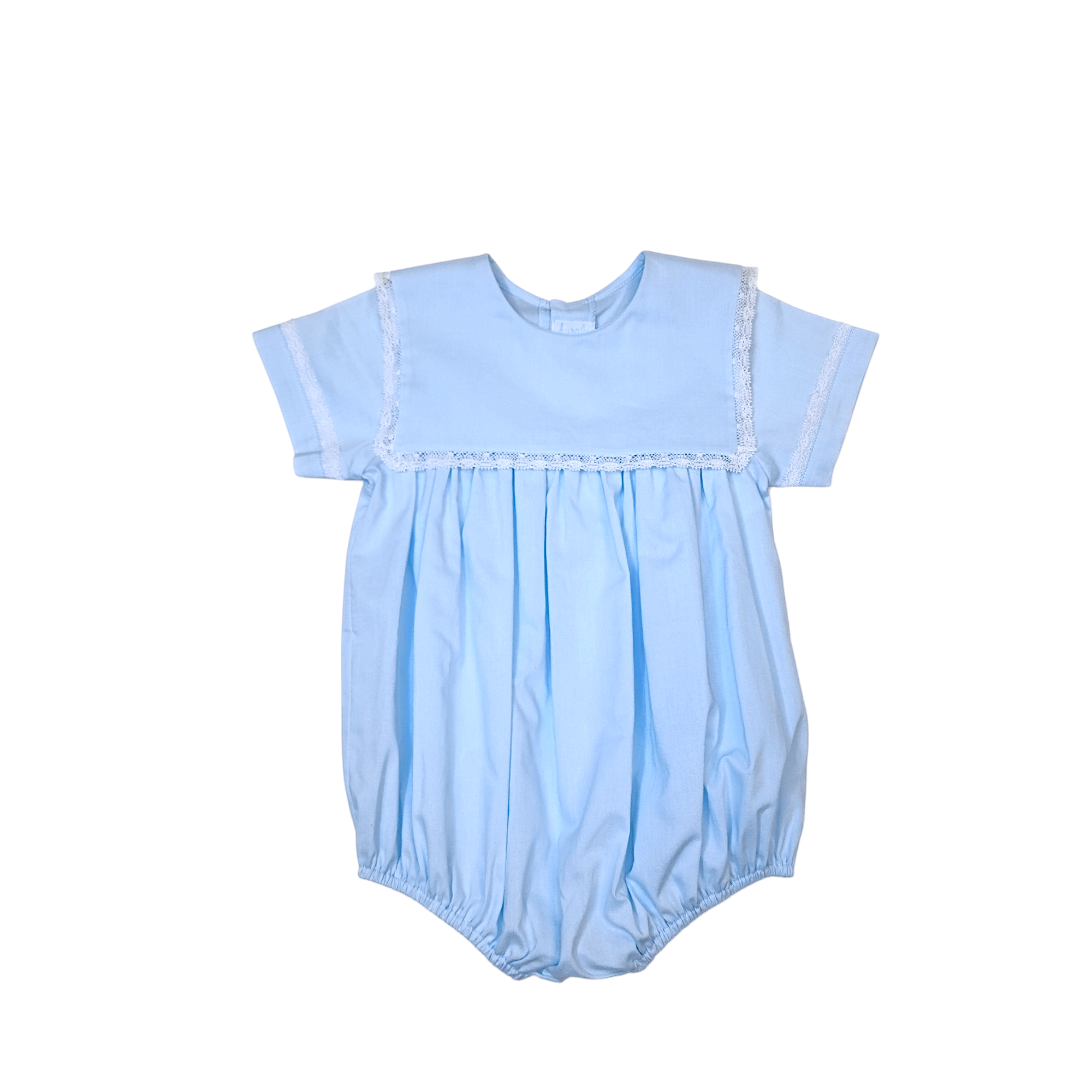 Bubble Blue w/ White Lace - Born Childrens Boutique