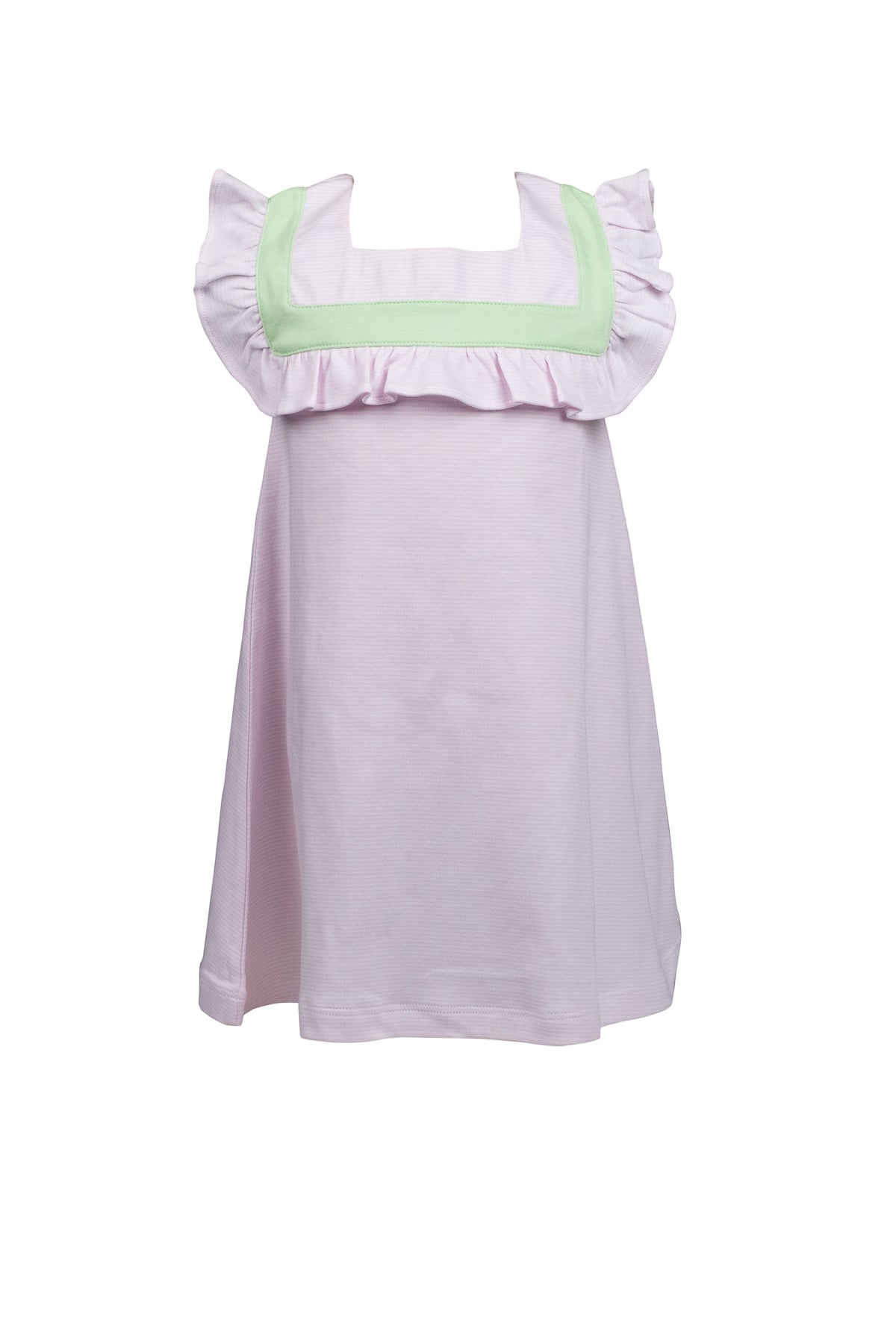 Pink/Green Sleeveless Dress - Born Childrens Boutique