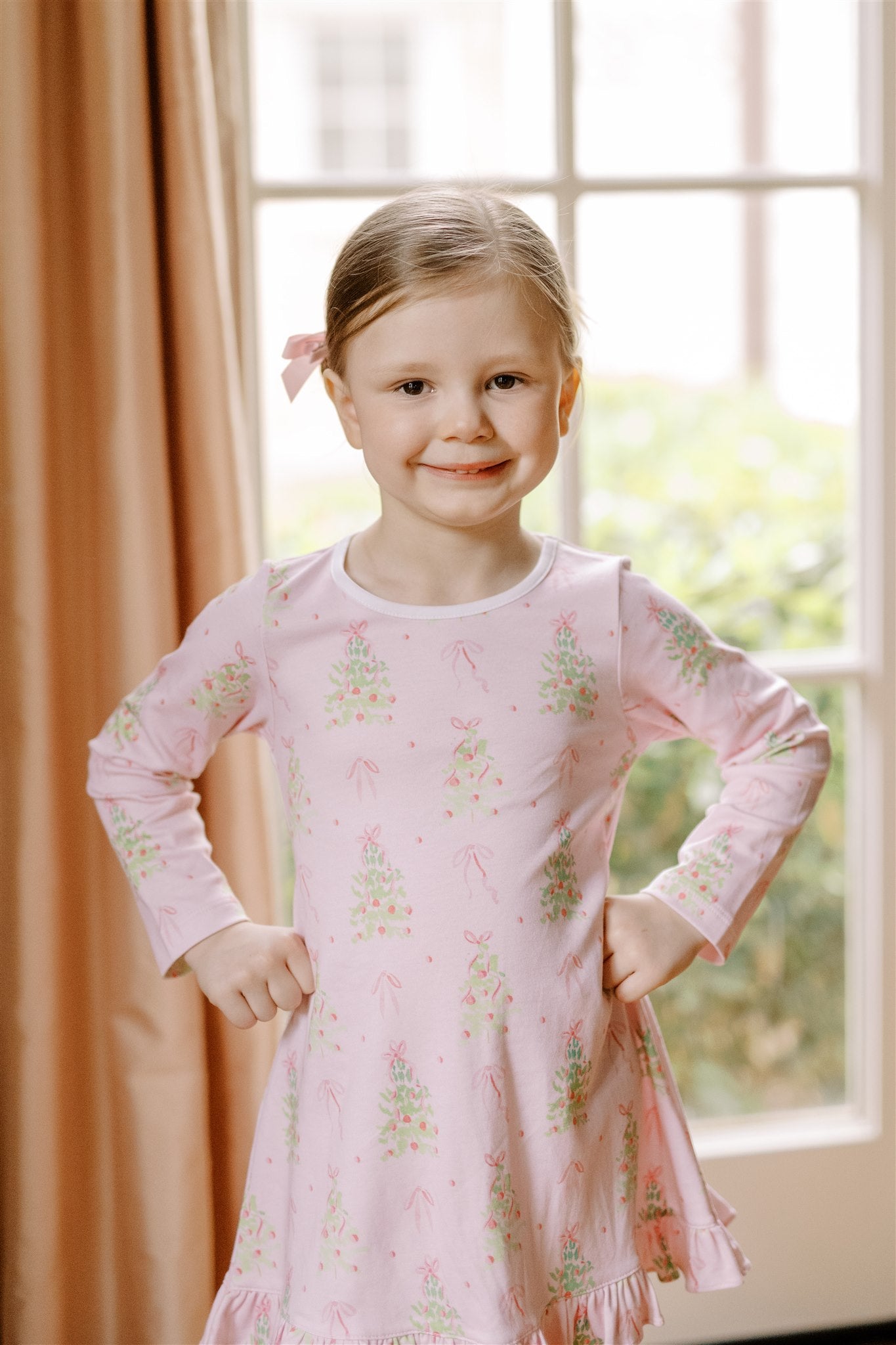 Pre-Order Pink Tinsel Play Dress - Born Childrens Boutique