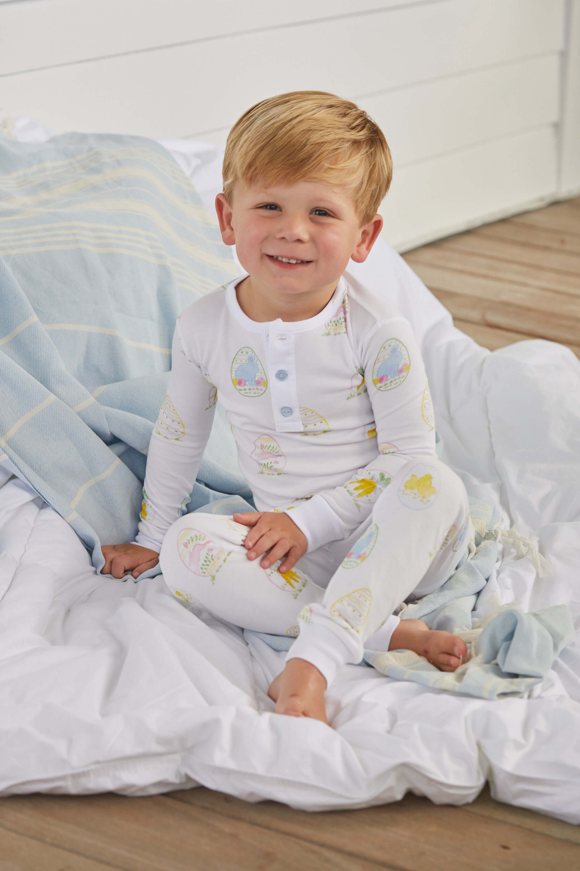 Printed Jammies - Easter Eggs - Born Childrens Boutique