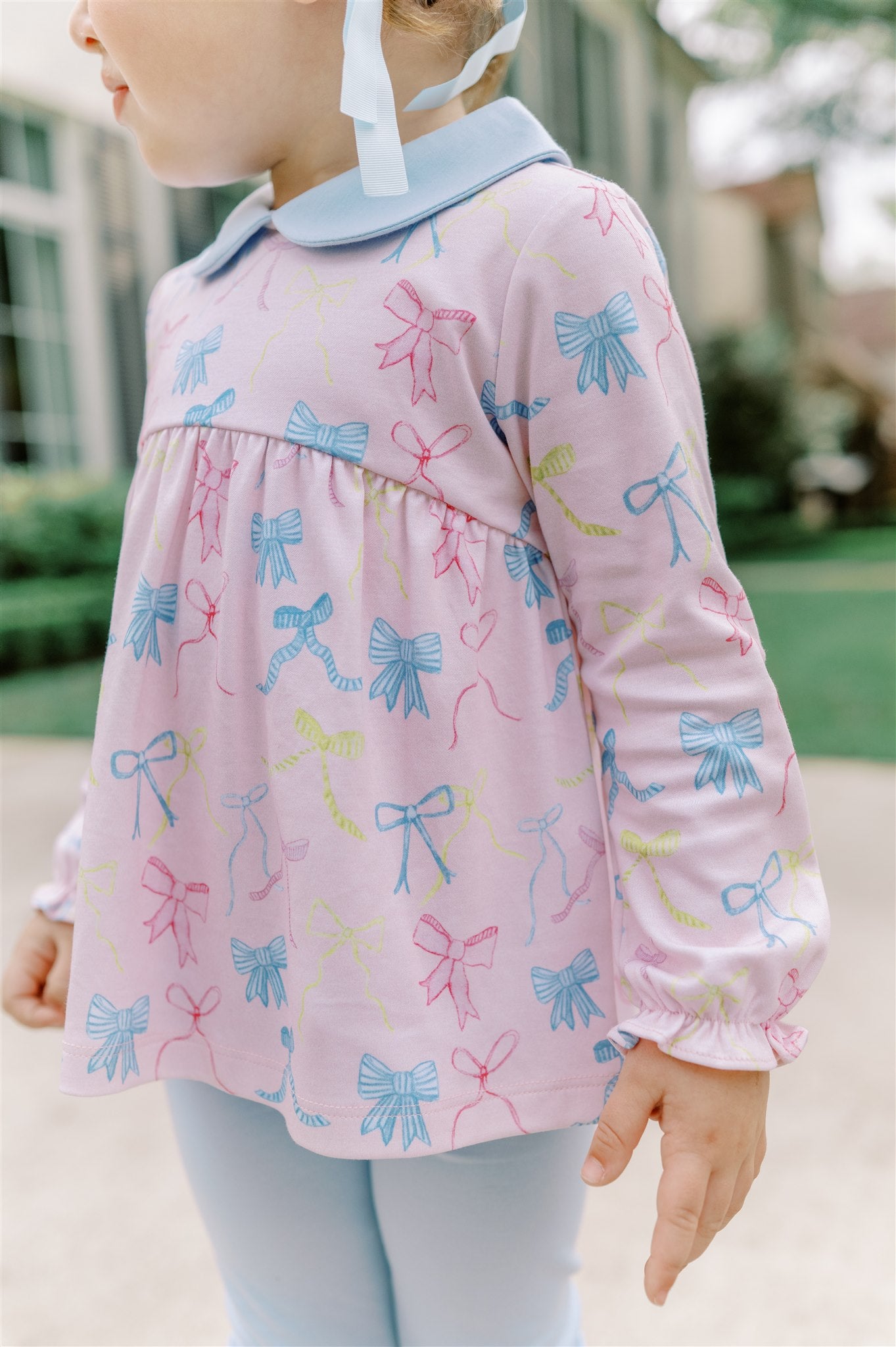 Ribbon Party LS Tunic Set - Born Childrens Boutique