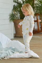 Ruffled Printed Jammies - Easter Eggs - Born Childrens Boutique
