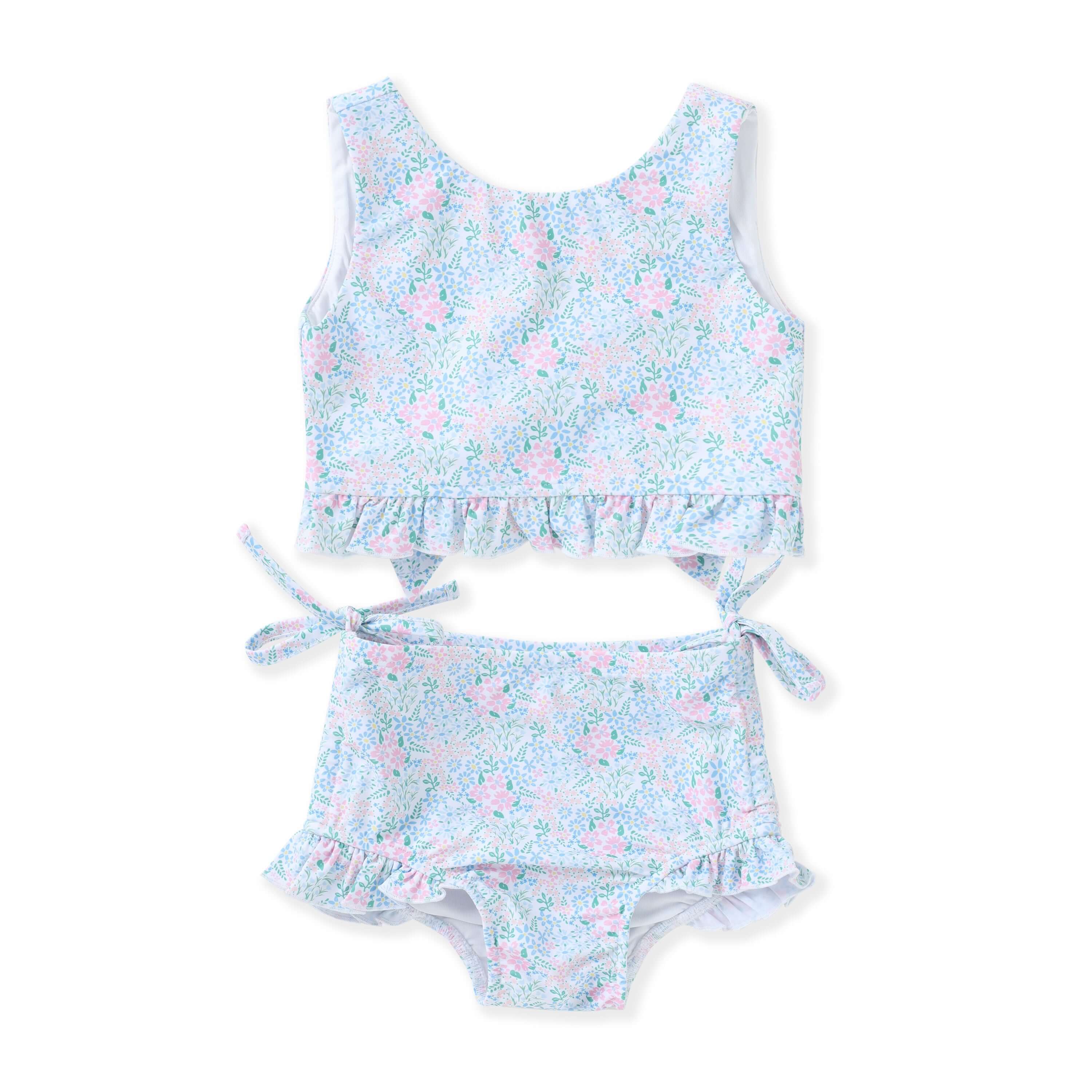 Ditsy Bloom 2 PC Swim Suit - Born Childrens Boutique