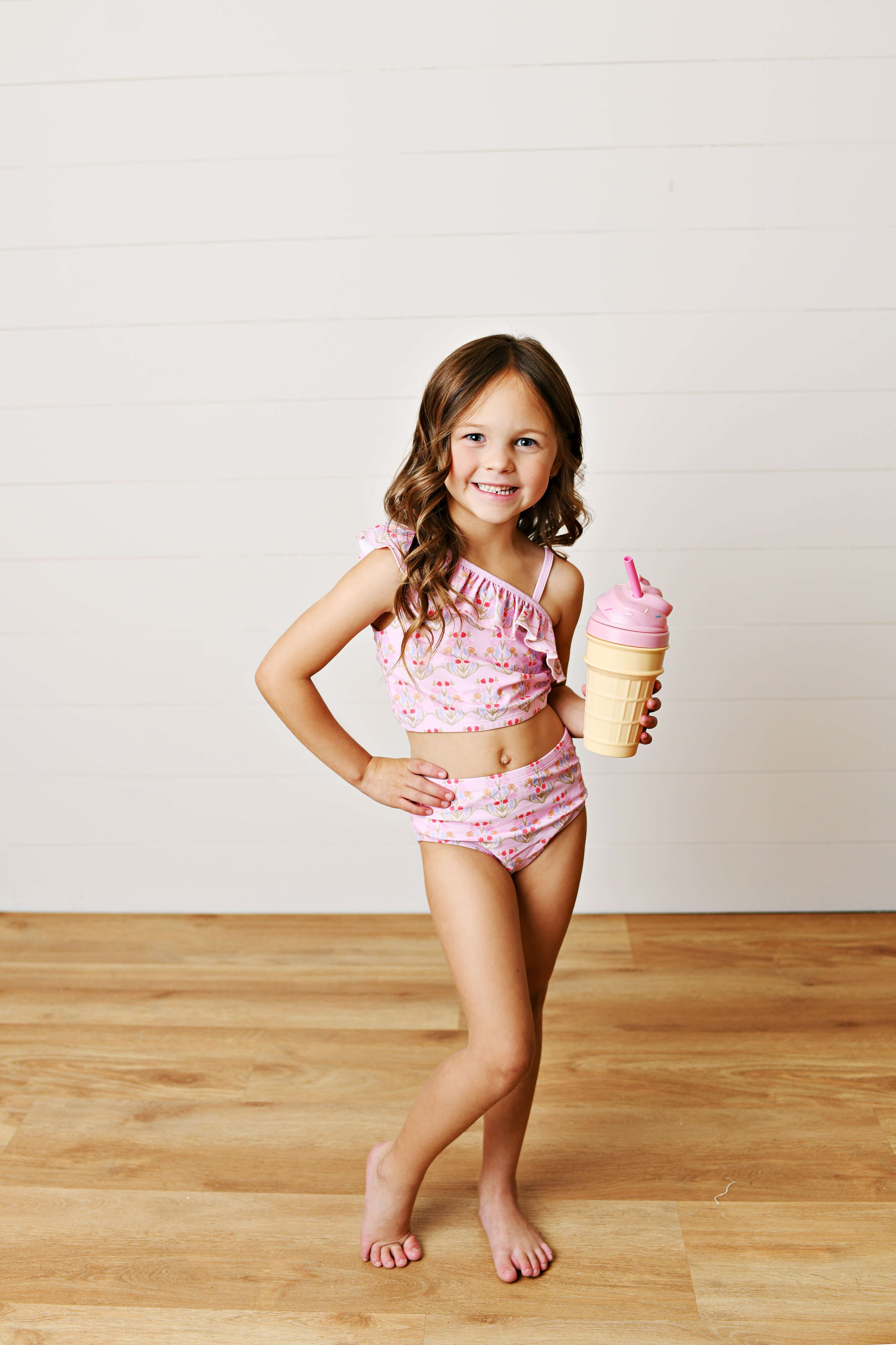 Proper 2 Piece Ruffle Swim - Born Childrens Boutique