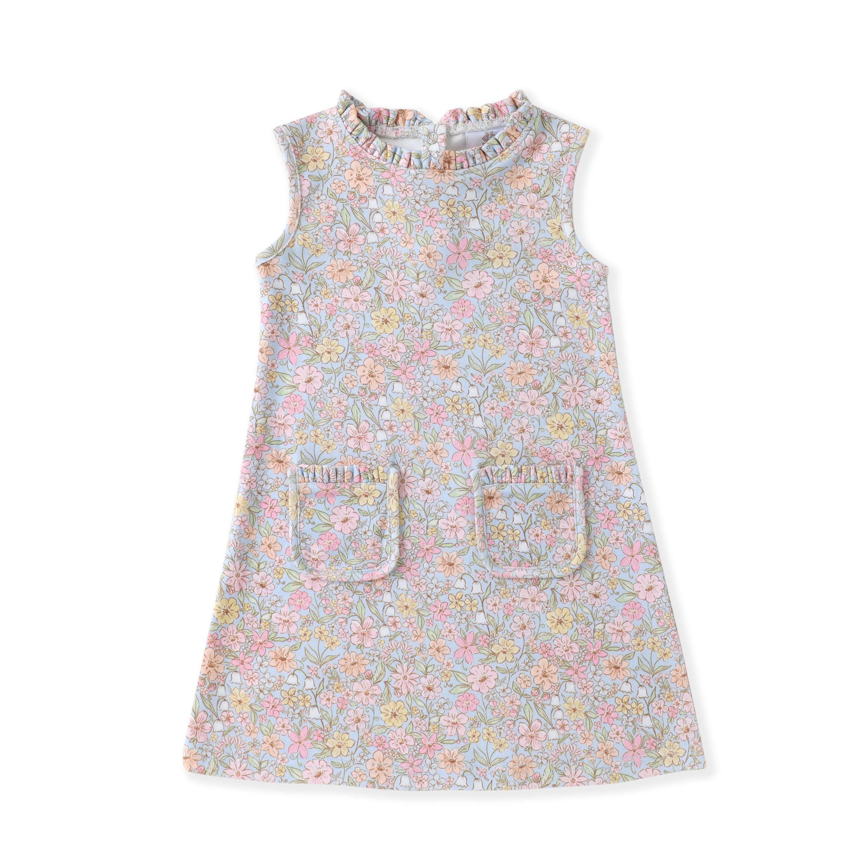 Floral Pocket Dress - Born Childrens Boutique