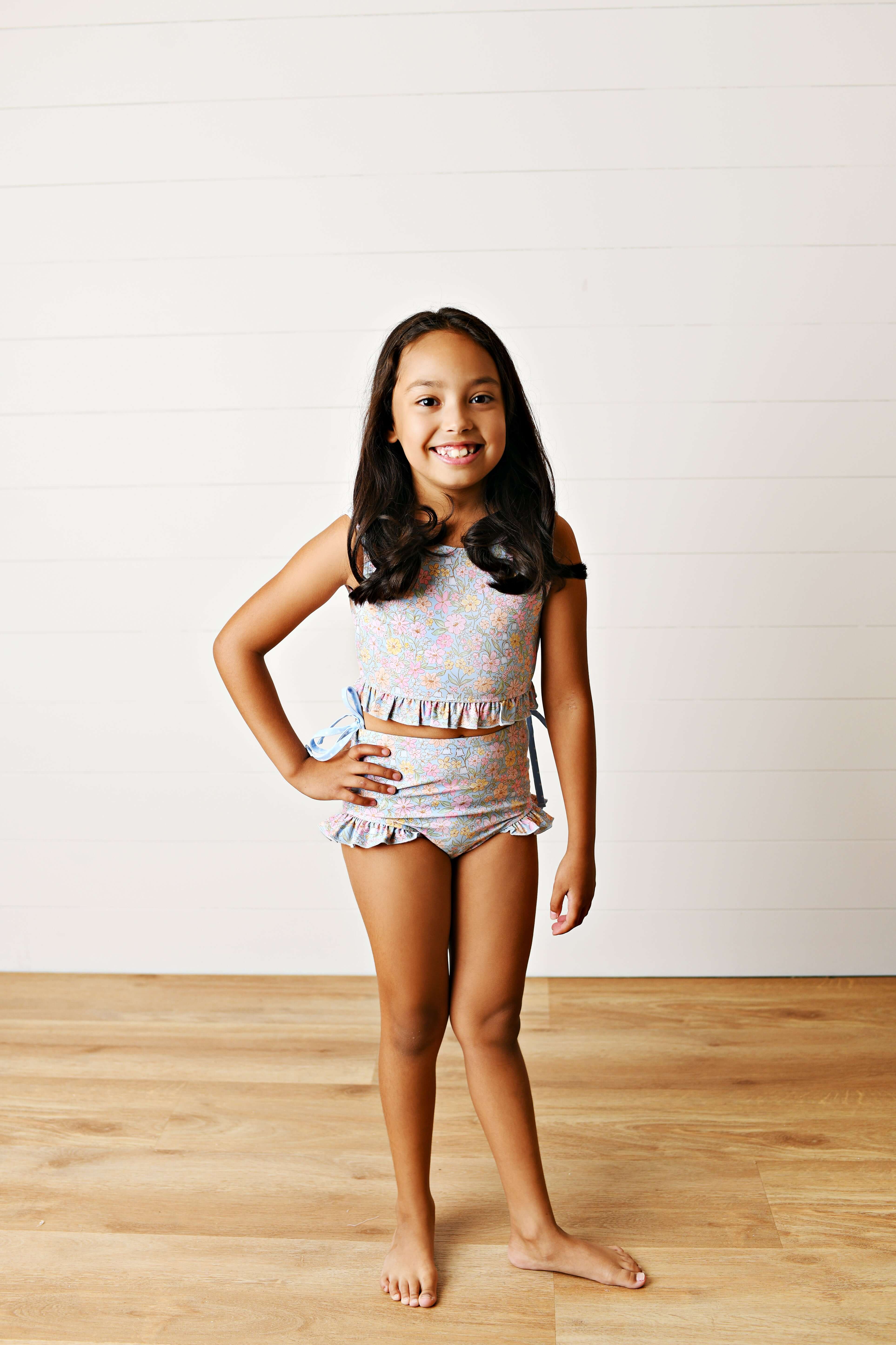 Floral Two Piece Swimsuit - Born Childrens Boutique