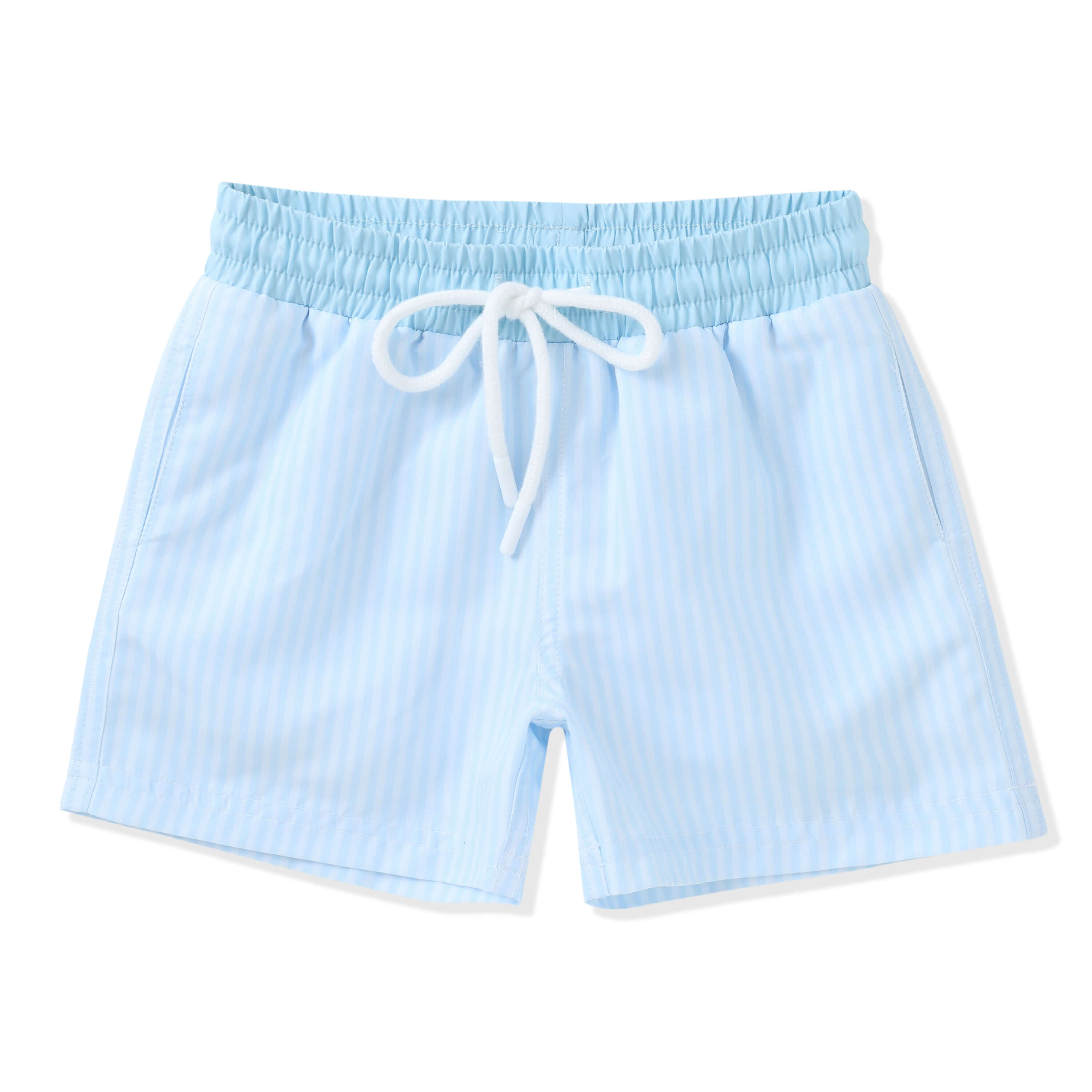 Blue Stripe Swim Trunks - Born Childrens Boutique