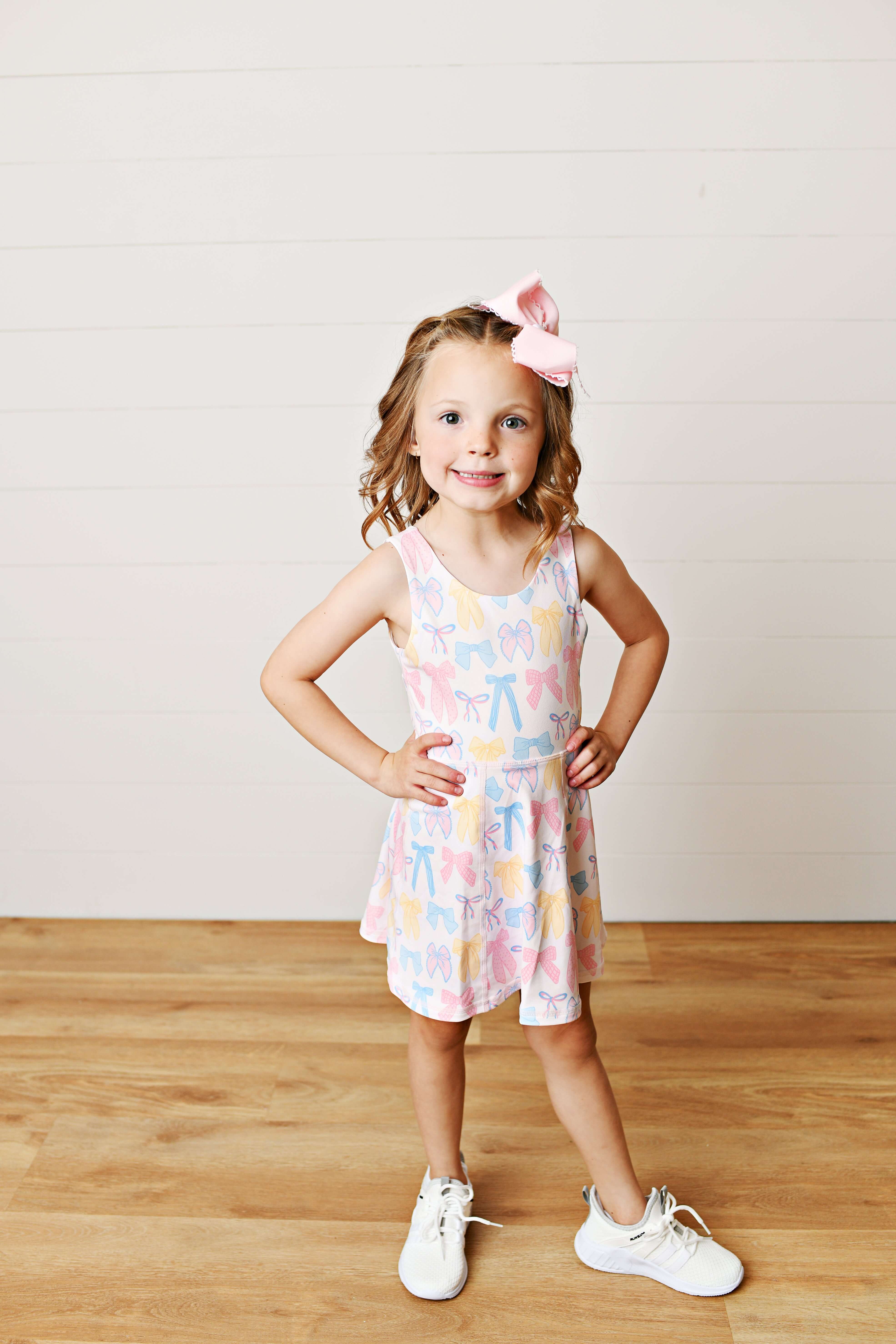 Spring Bows Dress - Born Childrens Boutique