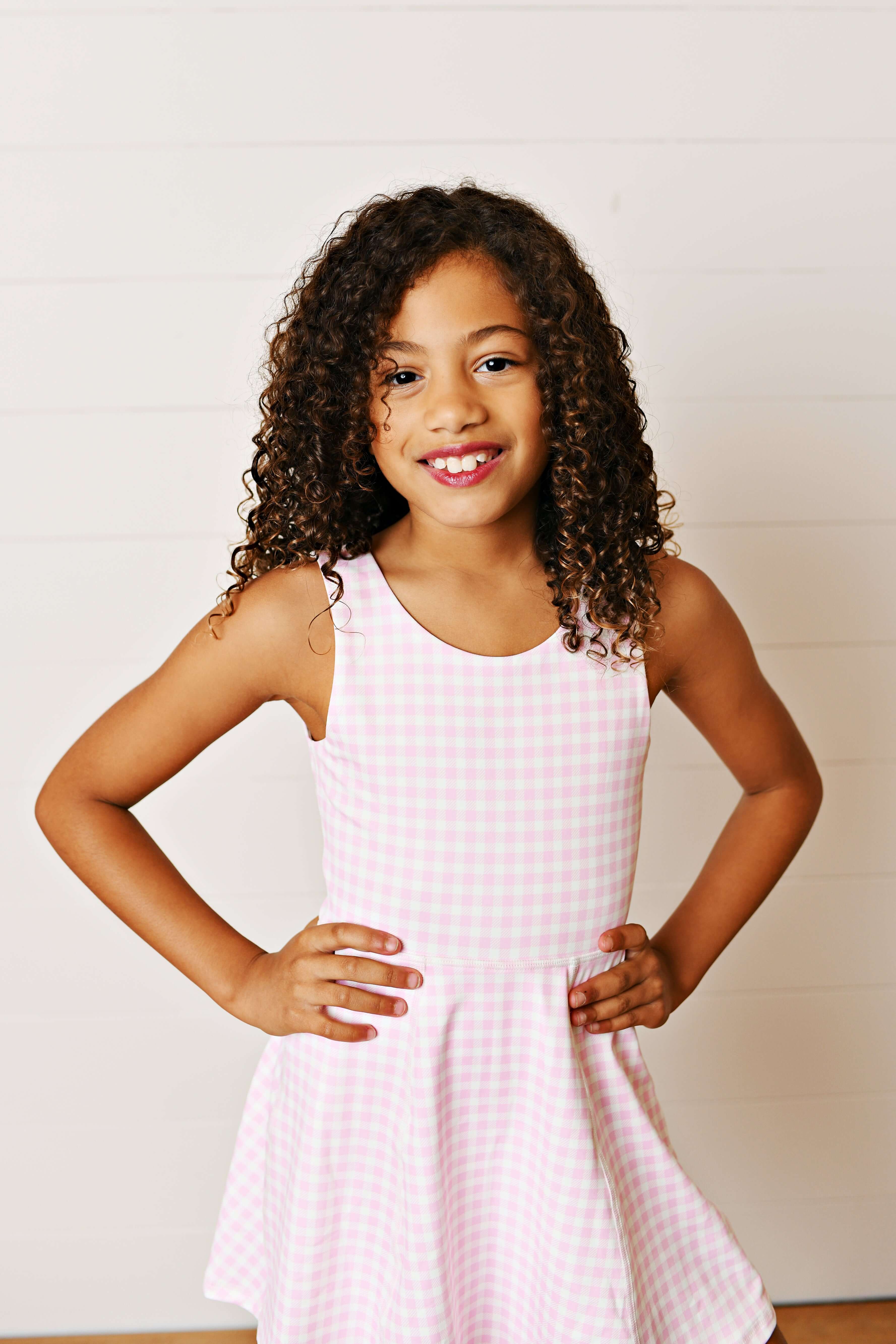 Pink Gingham Dress - Born Childrens Boutique