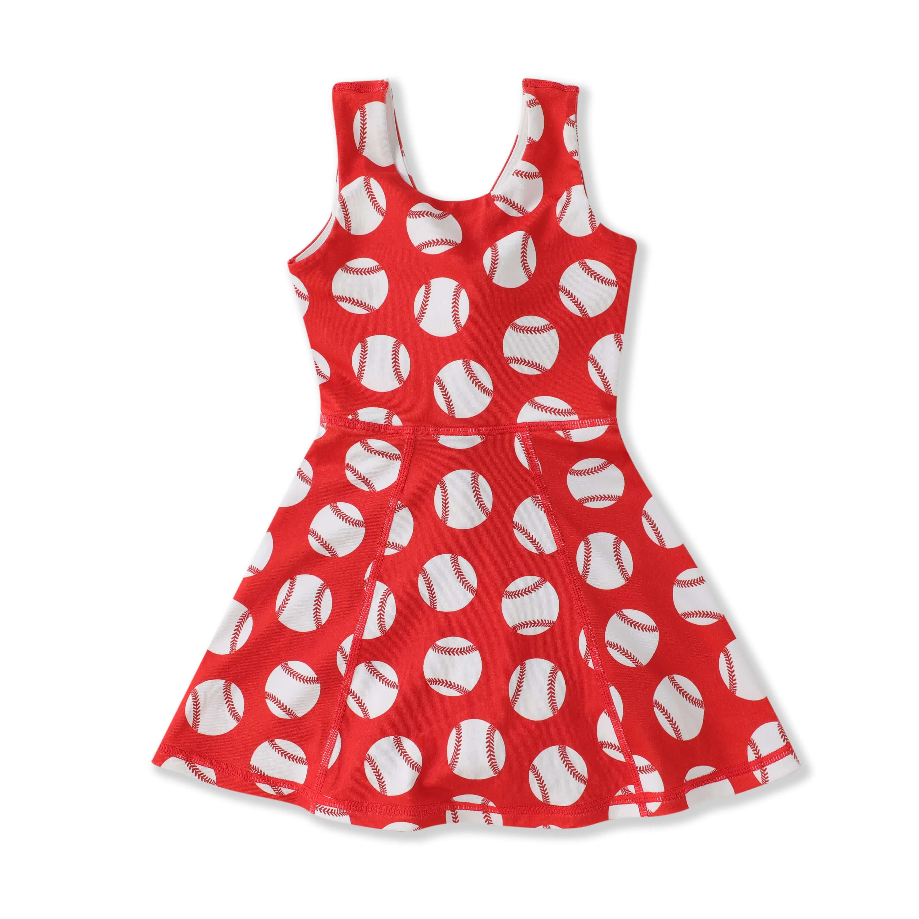 Batter Up Dress - Born Childrens Boutique