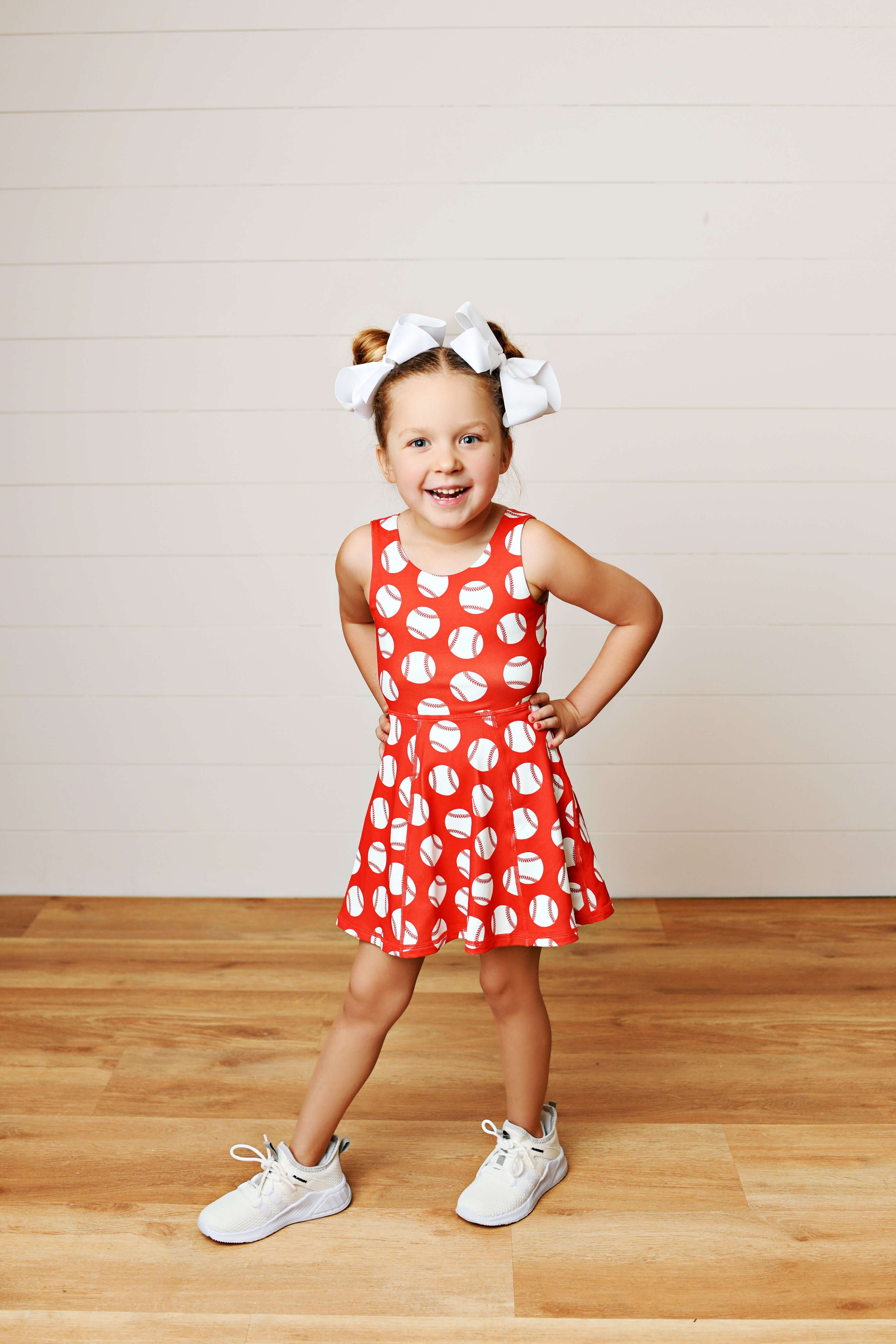 Batter Up Dress - Born Childrens Boutique