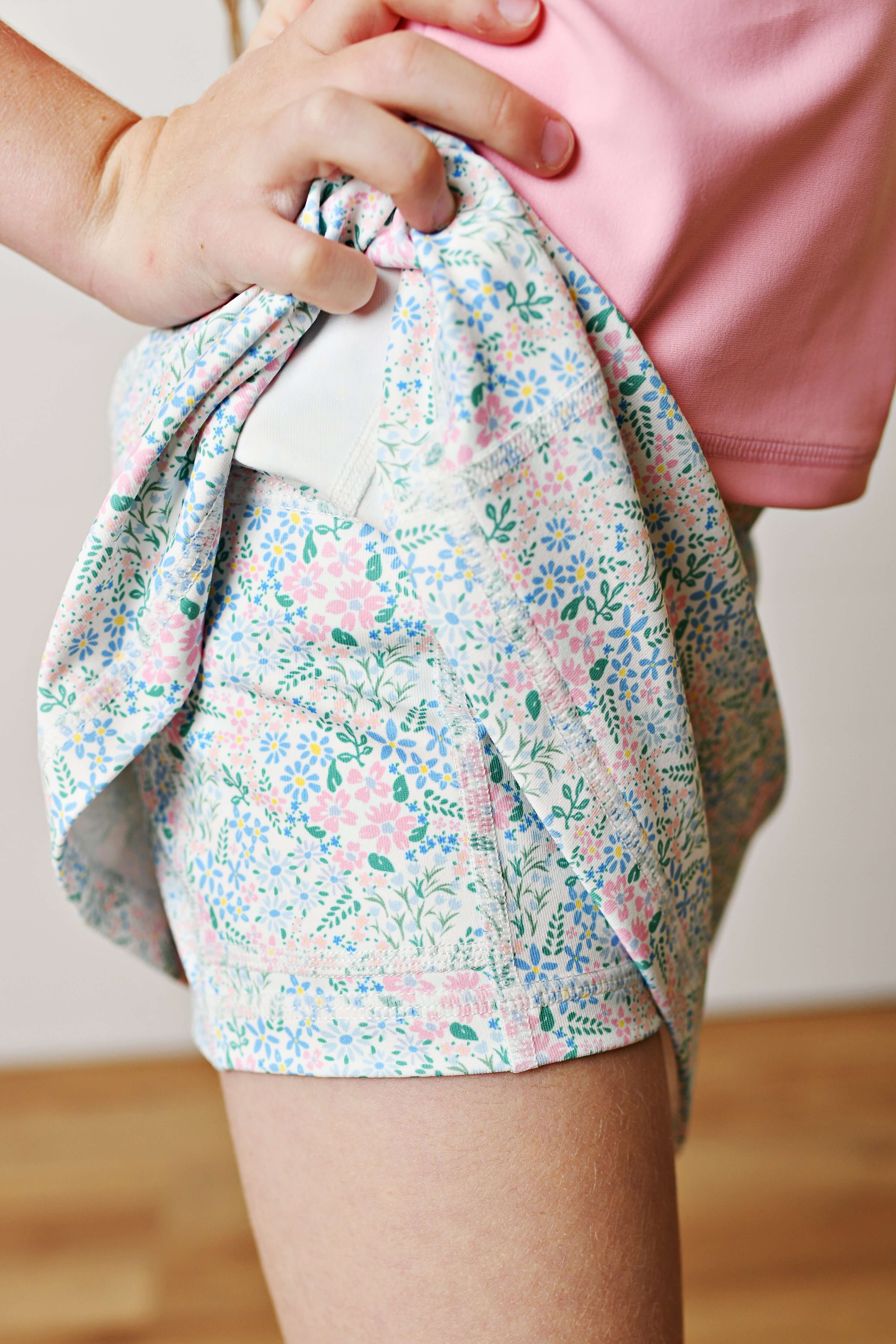 Ditsy Bloom Tennis Skirt - Born Childrens Boutique