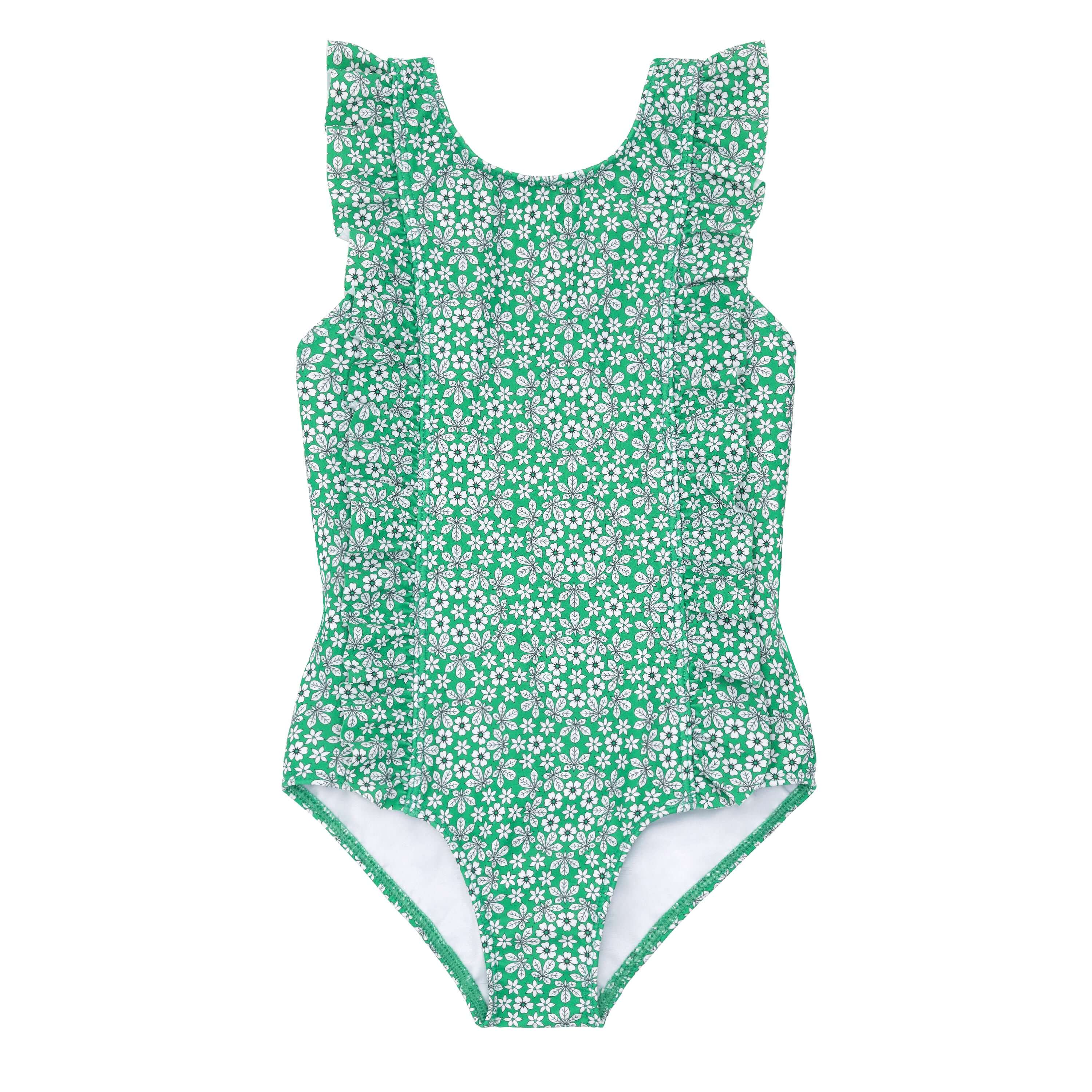 Girls Liberty of London Godwin Floral Ruffle One Piece - Born Childrens Boutique