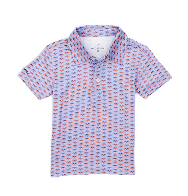 Inlet Polo Freedom Flag - Born Childrens Boutique
