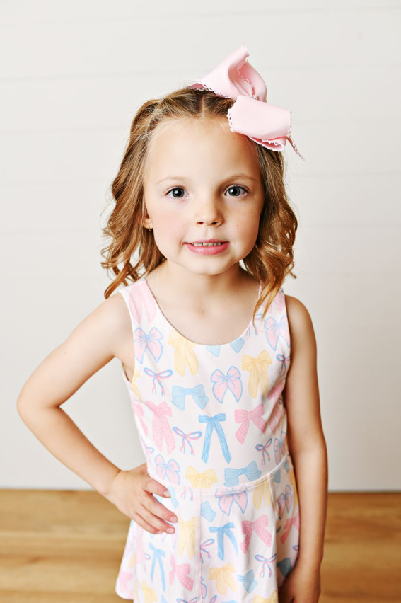 Spring Bows Dress - Born Childrens Boutique