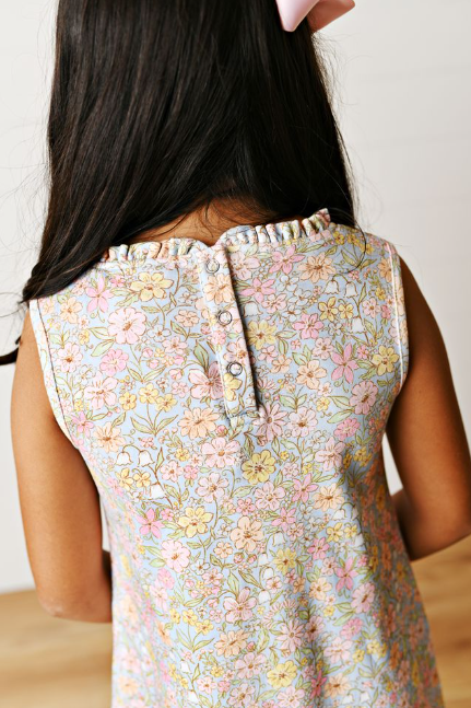 Floral Pocket Dress - Born Childrens Boutique