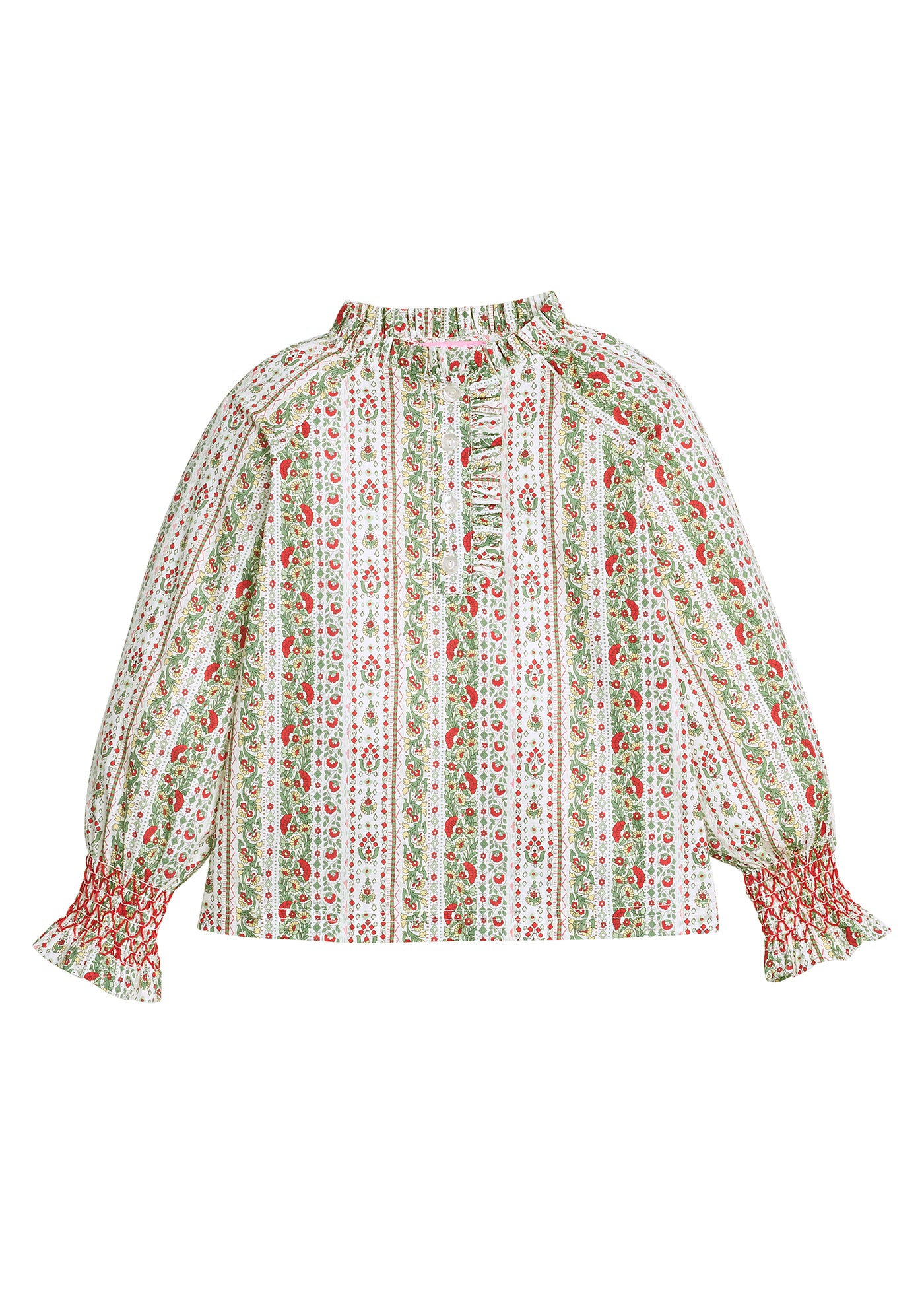 Pre-Order Shannon Top - St Moritz Floral Stripe - Born Childrens Boutique