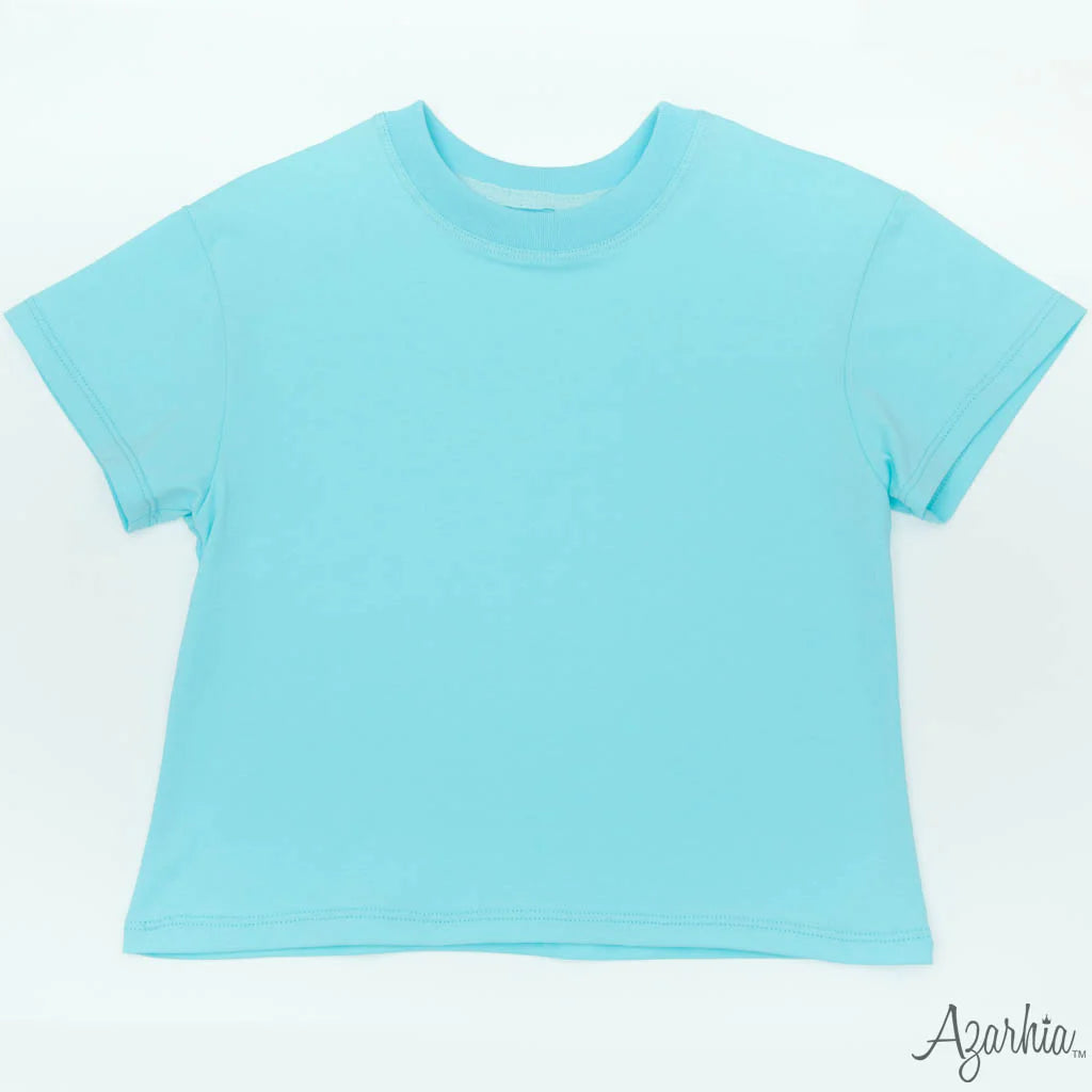 Boxy T in Sky Blue - Born Childrens Boutique