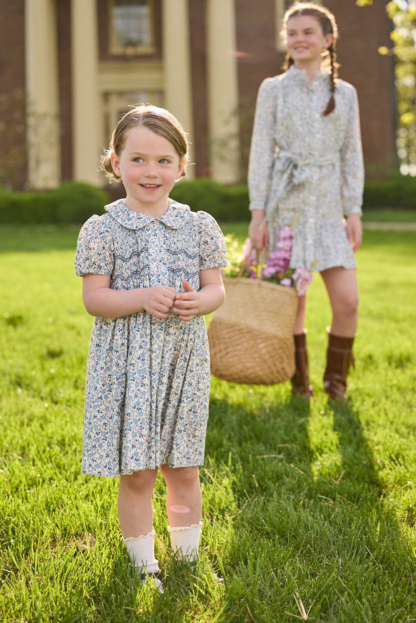 Amore Dress - Wisteria Floral - Born Childrens Boutique