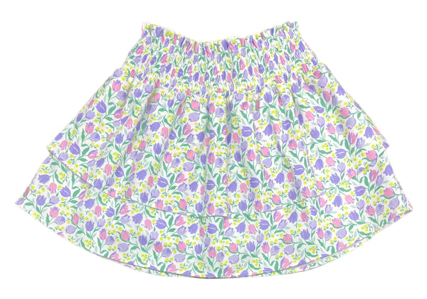 Smocked Ruffle Tulip Skirt - Born Childrens Boutique