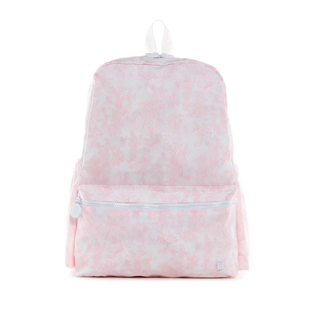 Backpacker Backpack Bunny Toile Pink - Born Childrens Boutique