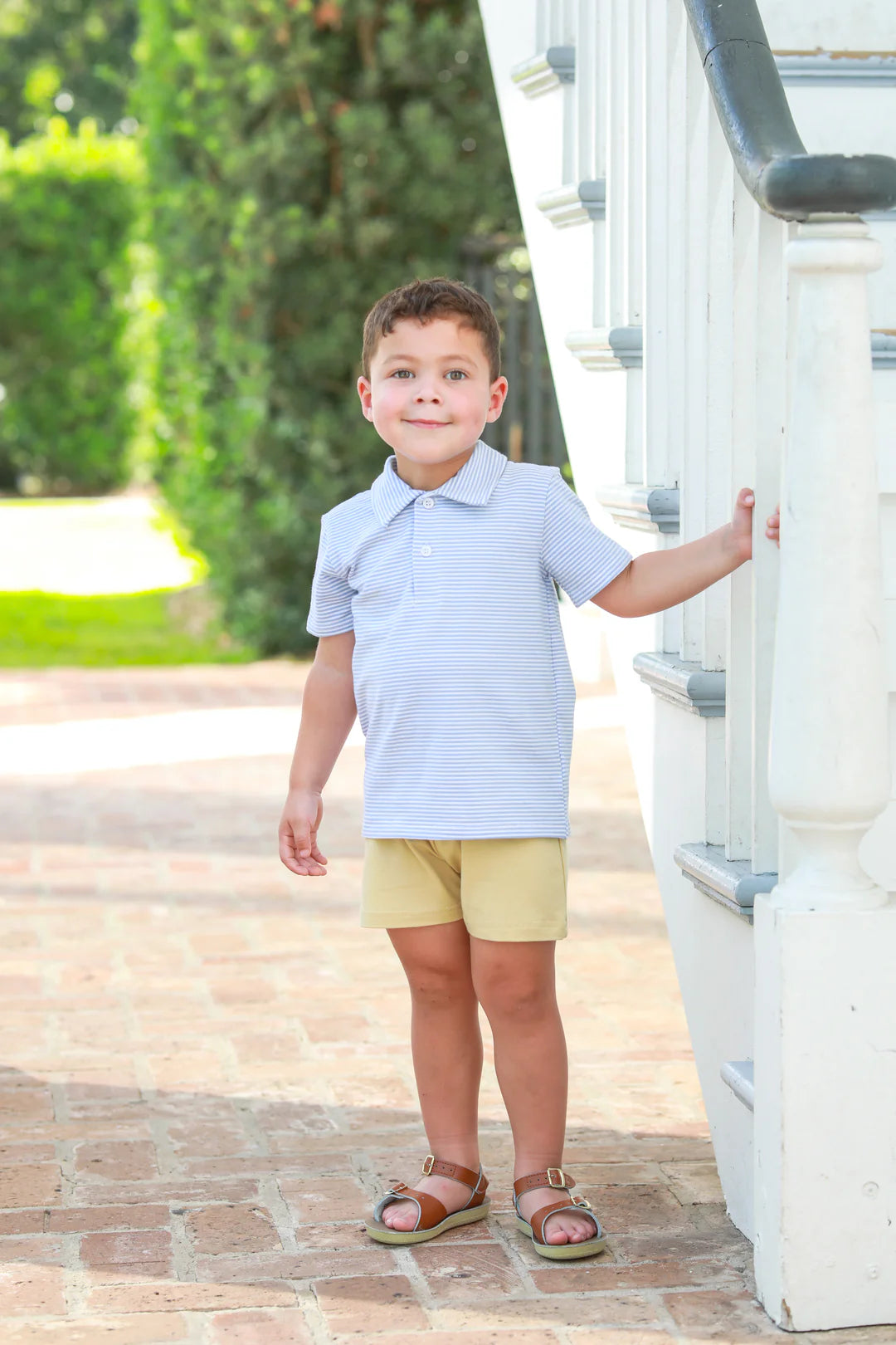 Henry Polo - Dusty Blue Stripe - Born Childrens Boutique