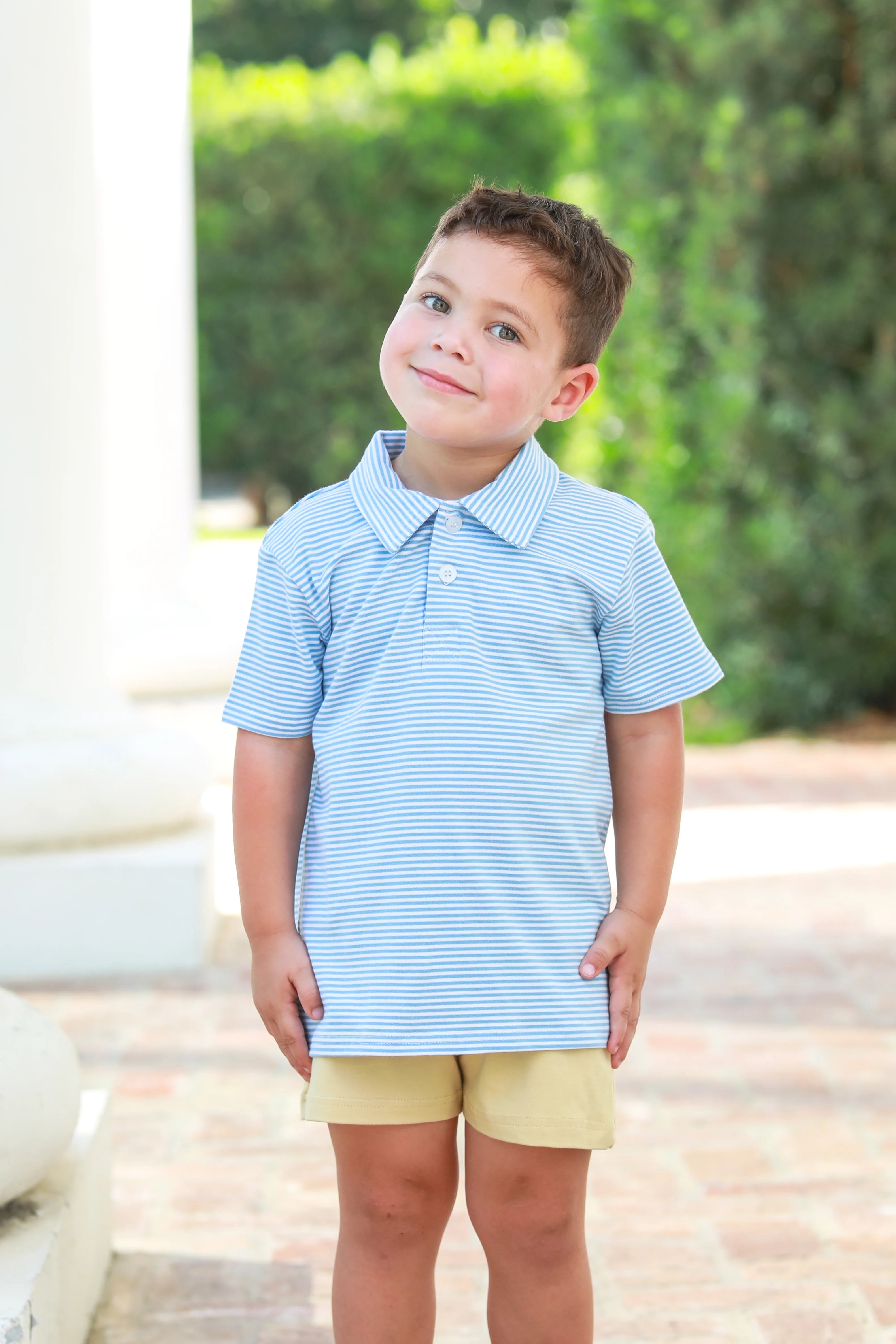 Henry Polo - Cornflower Stripe - Born Childrens Boutique