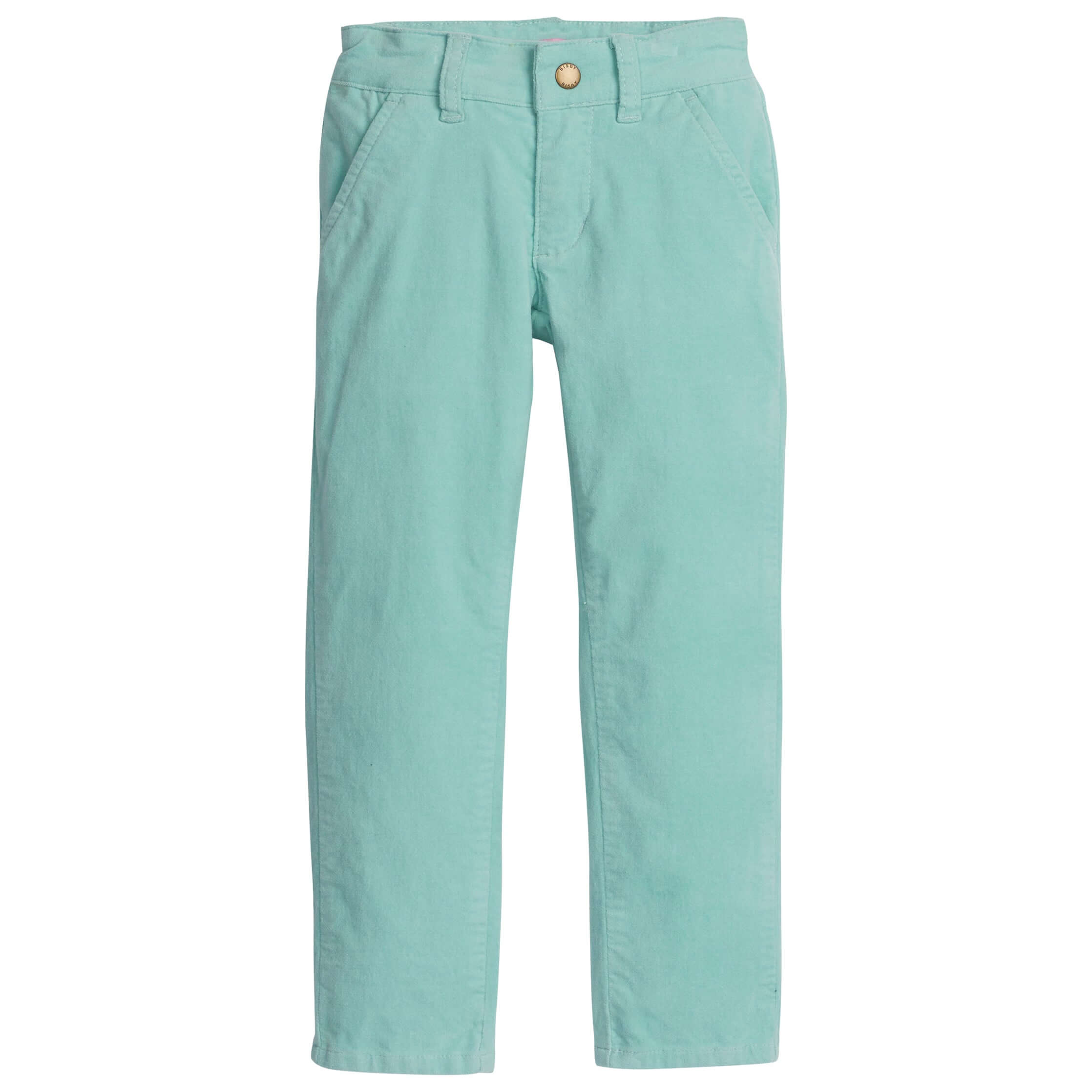 Twiggy Pant - Aqua Velvet - Born Childrens Boutique