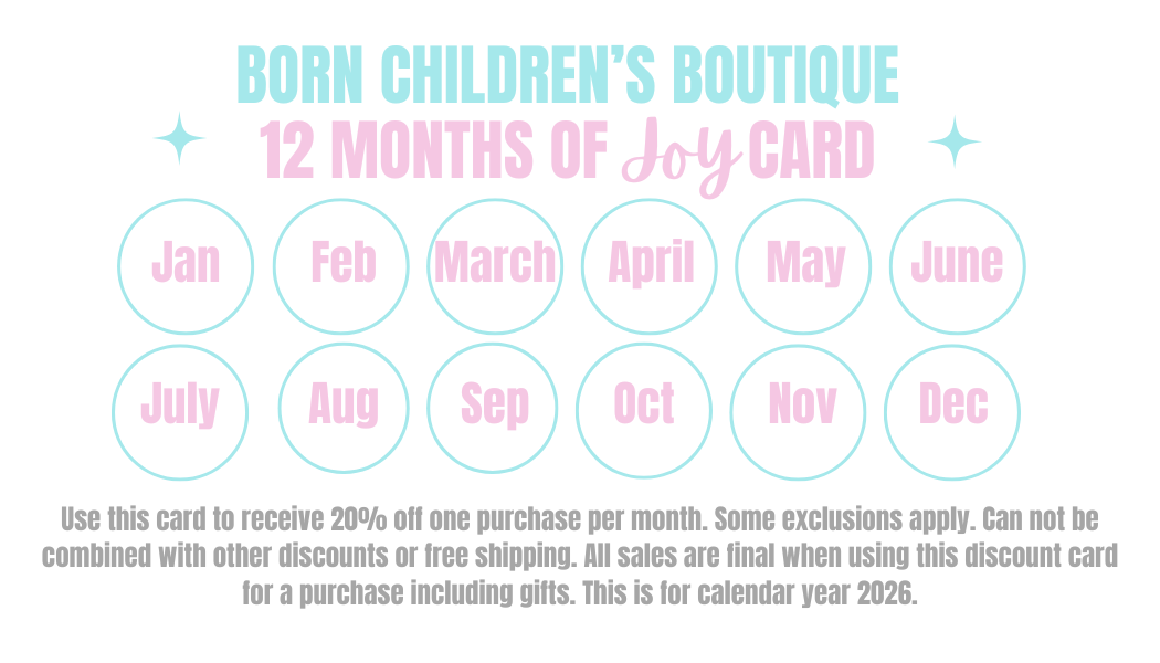 Year of Joy Discount Card - Born Childrens Boutique