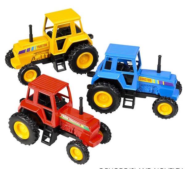 3.75" Die-Cast Pull Back Farm Tractors - Born Childrens Boutique