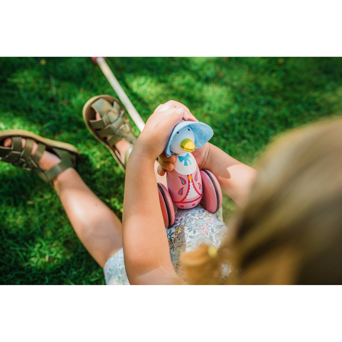 Jemima Puddle Duck Wooden Push Along - Born Childrens Boutique